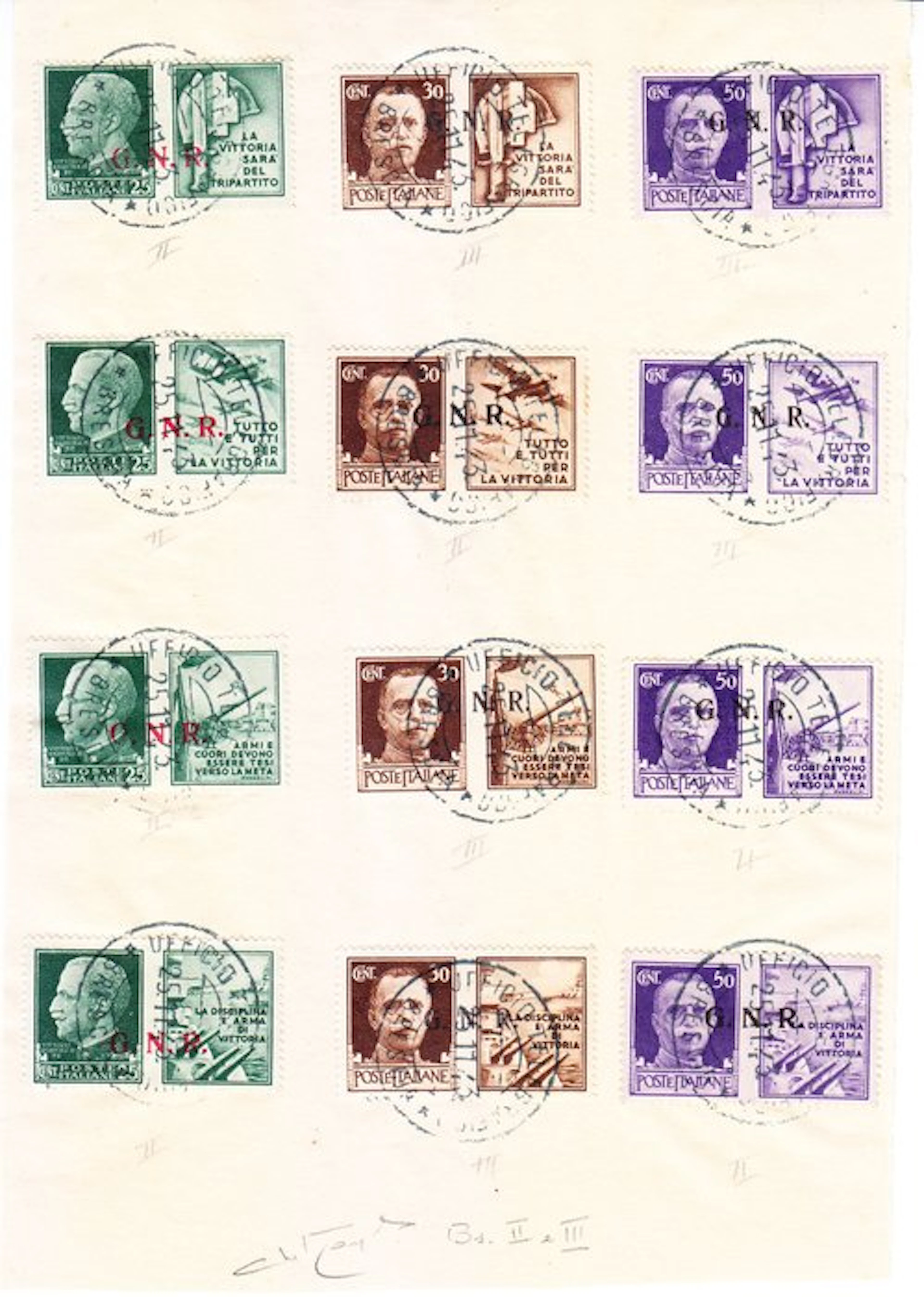 Italy Kingdom 1944 - Kingdom of Italy: GNR - War...
