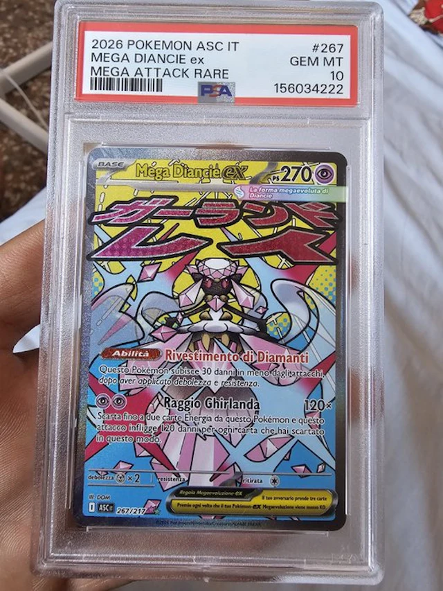 Pokémon - 1 Graded card - Diancie 267/217 Full art
