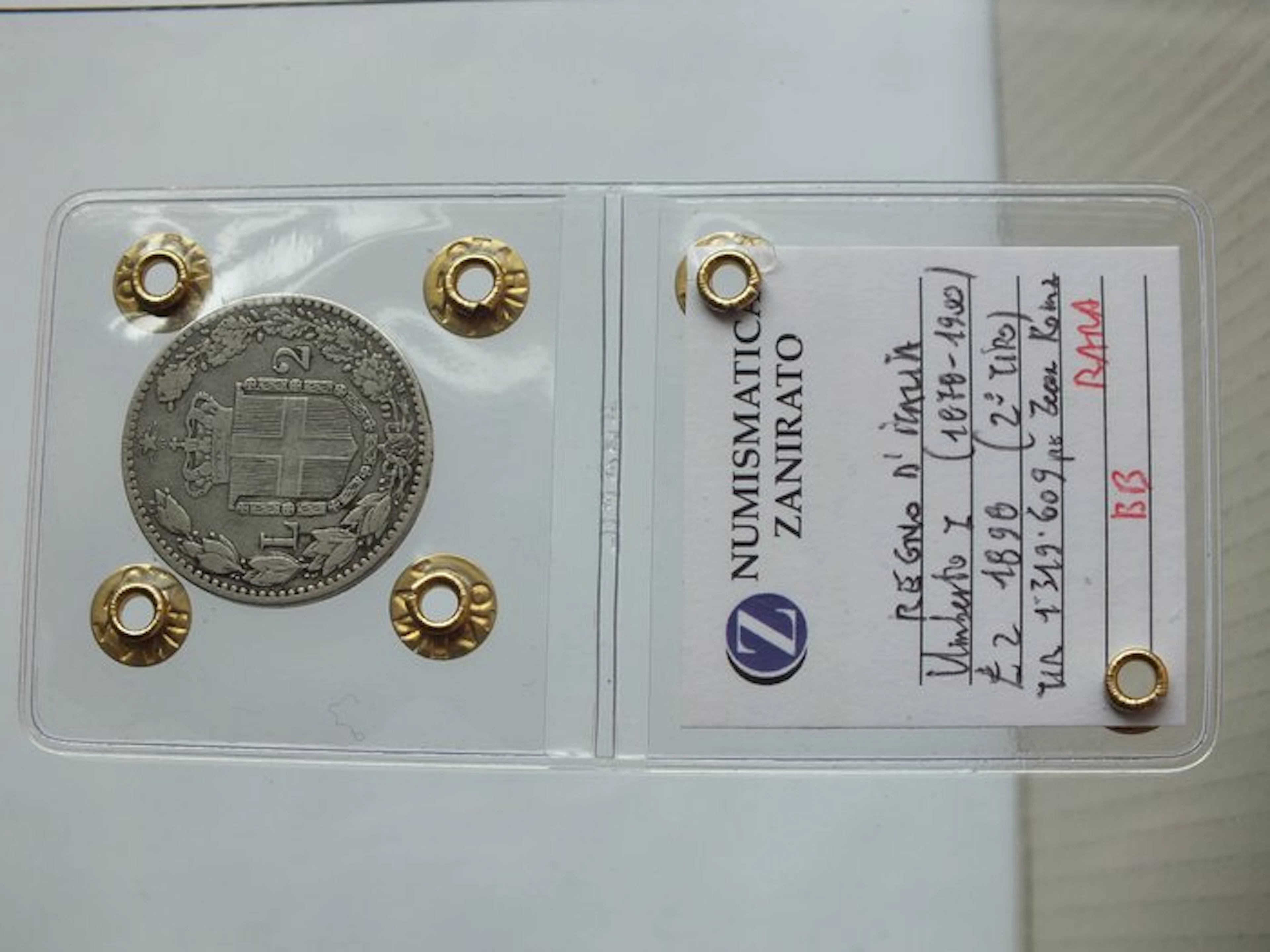 Italy, Kingdom Umberto I. 2 Lire 1898 (No reserve price)