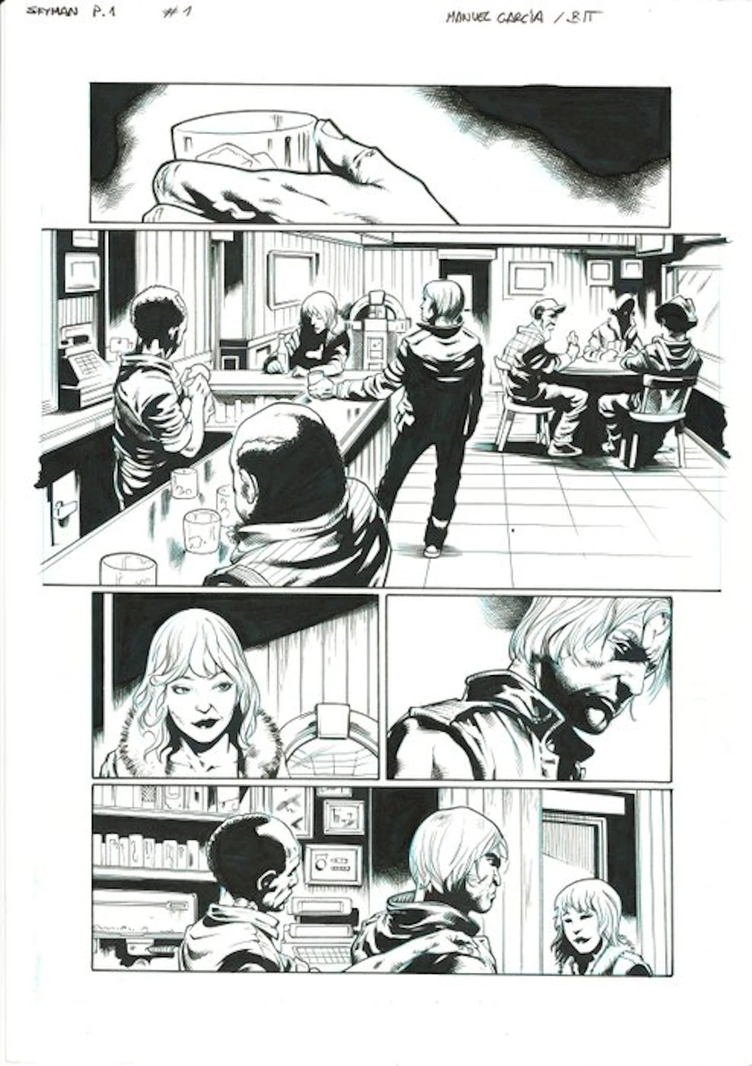 Manuel García & Bit - 1 Original page - Skyman - #1 Page 1