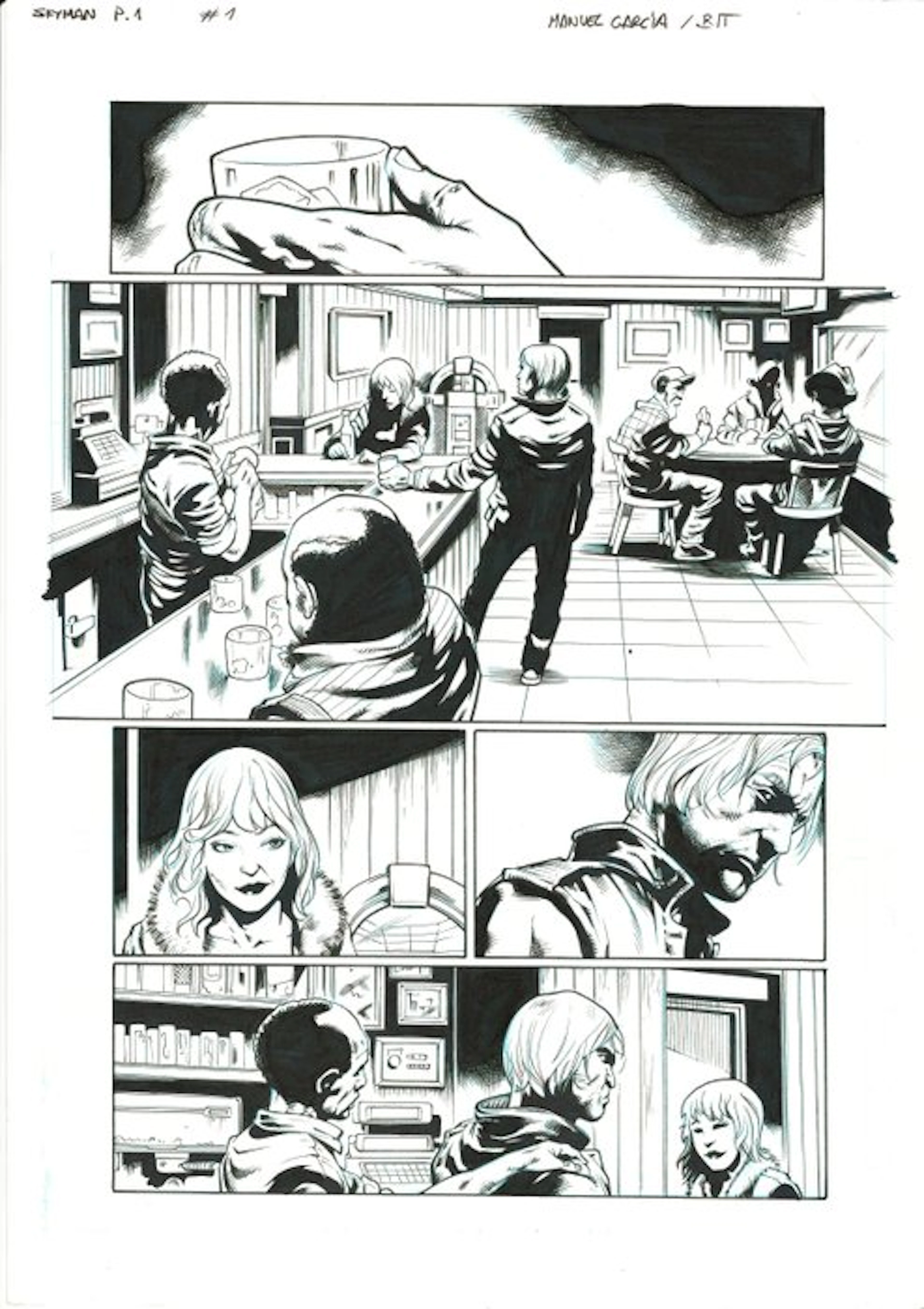 Manuel García & Bit - 1 Original page - Skyman - #1 Page 1