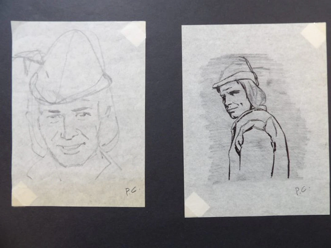 Zilveren Vlam - Paul Cuvelier - 2x originele tekeningen...