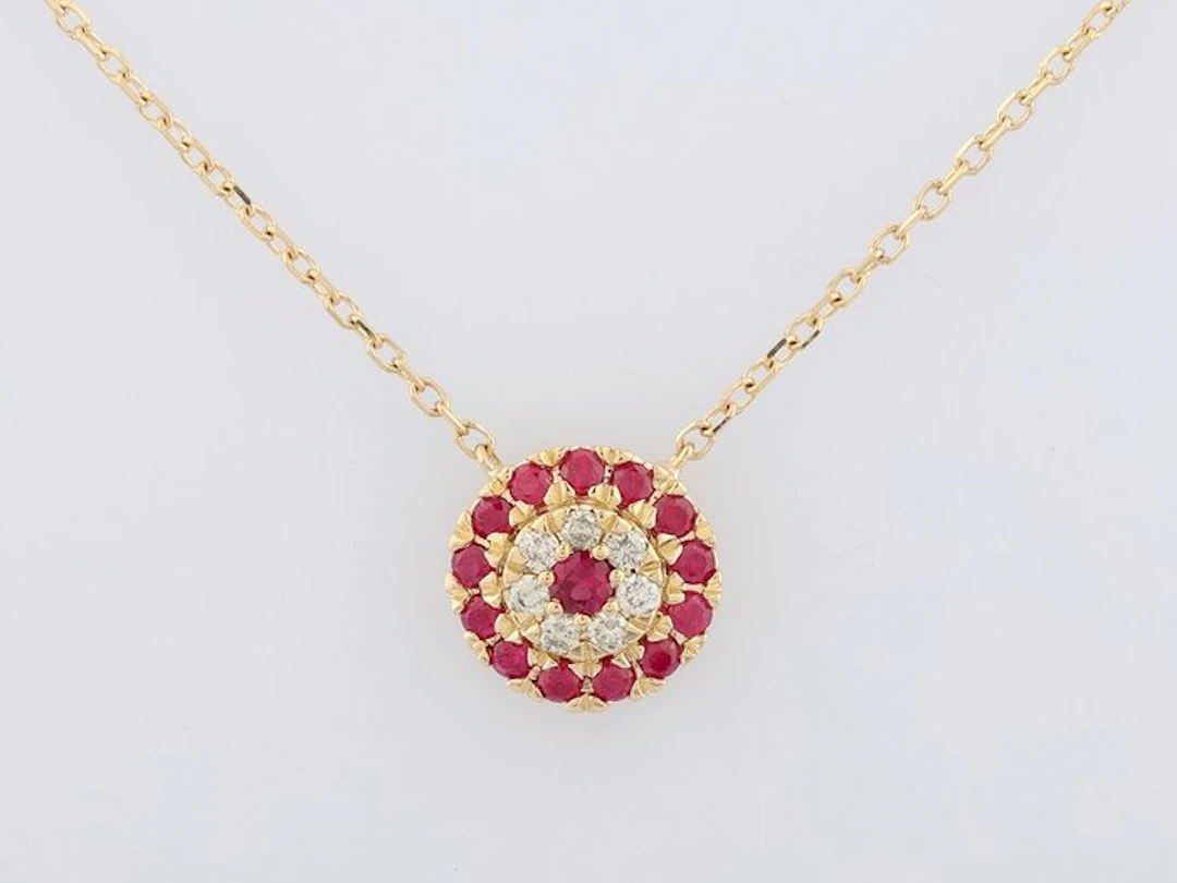 No reserve price - Necklace with pendant - 14 kt