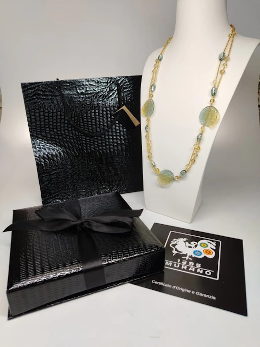 necklace - Necklace - 24 kt gold Murano necklace
