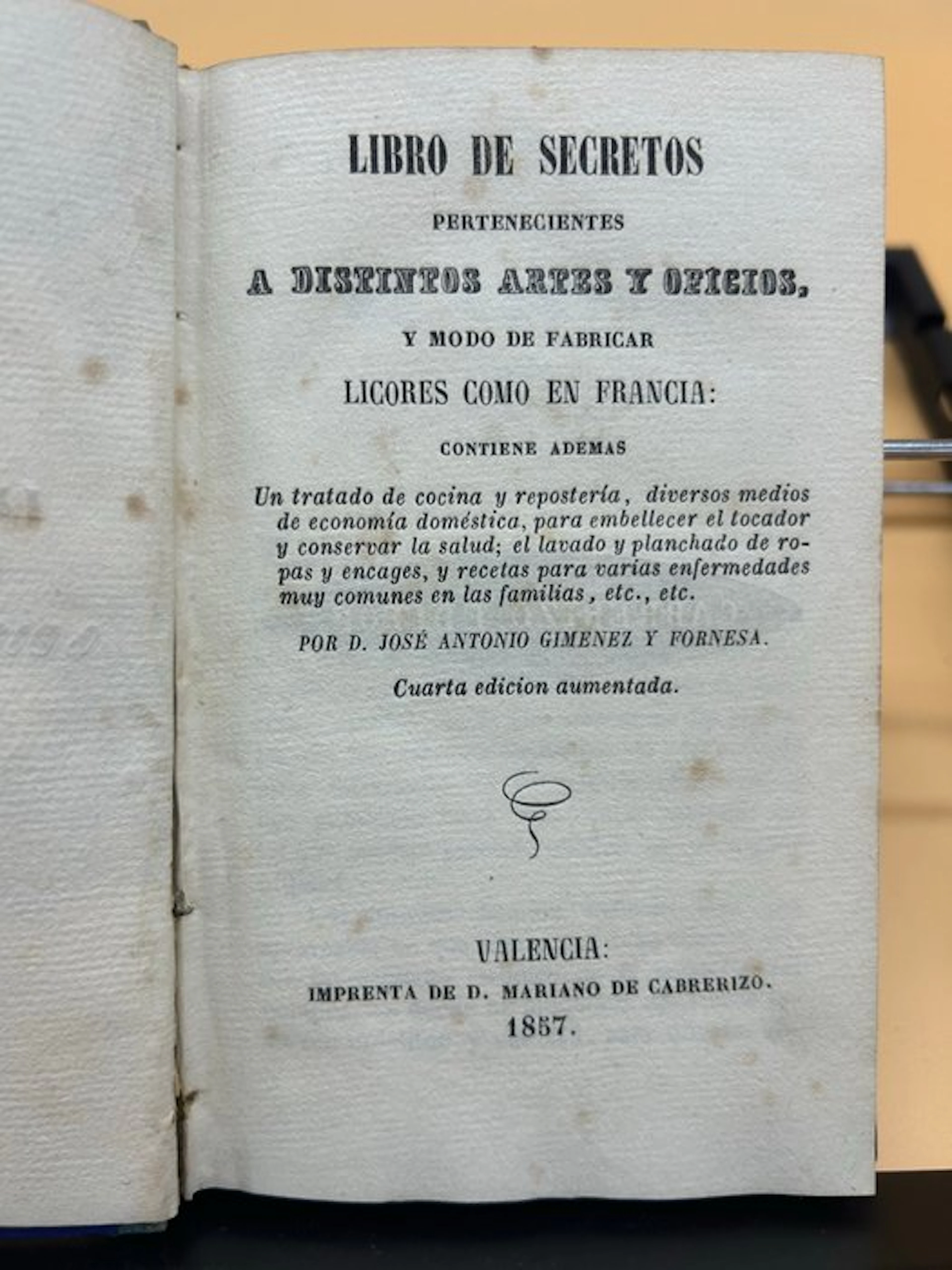 José Antonio Giménez y Fornesa - Libro de secretos...