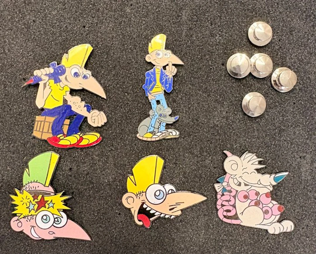 Le rat et son acolyte - 5 Pin’s - Saggay - 1992