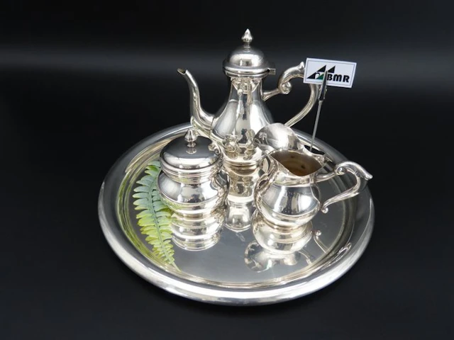 Eugenio Stancampiano - Coffee set - .800 silver - Italian Espresso
