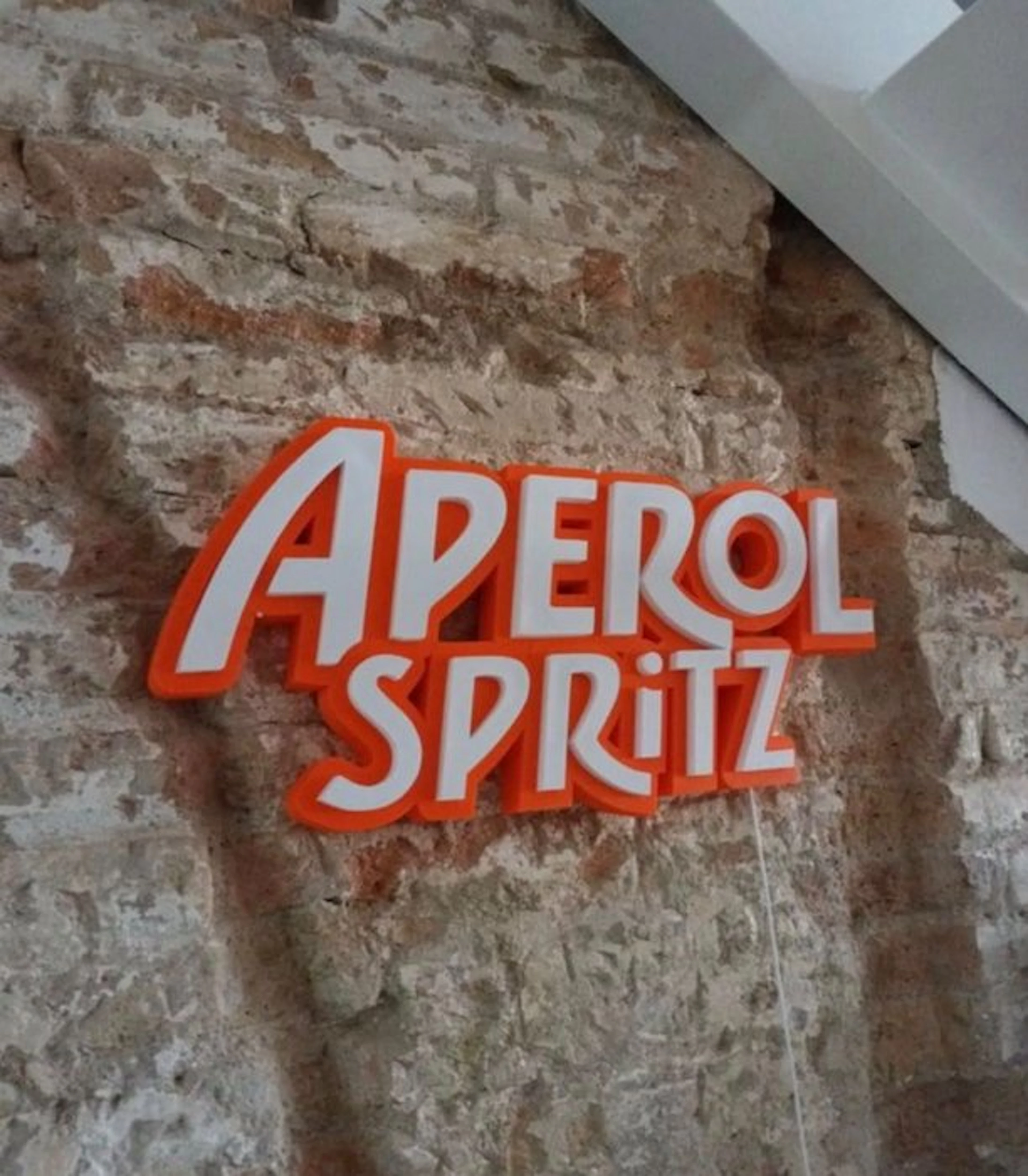 Aperol Spritz sign - Lighted sign - Plastic