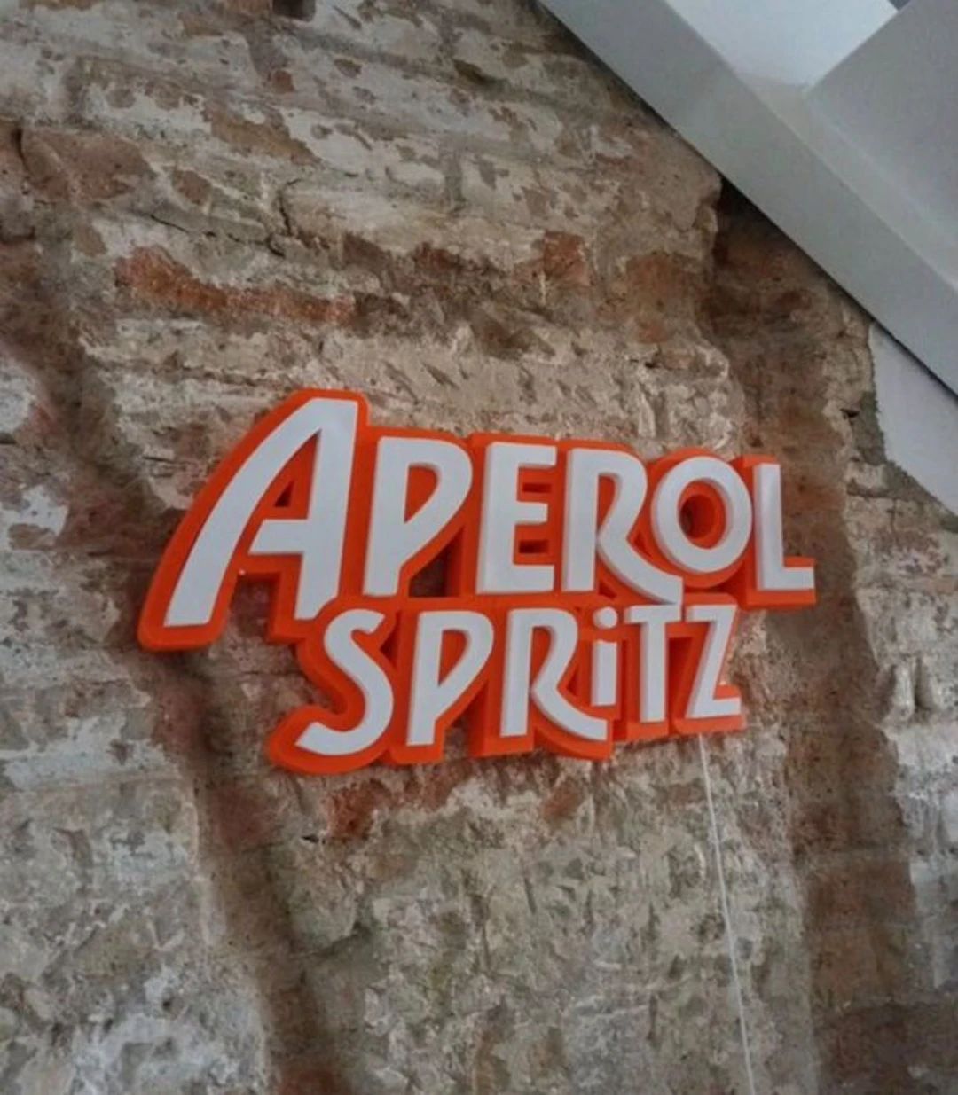 Aperol Spritz sign - Lighted sign - Plastic