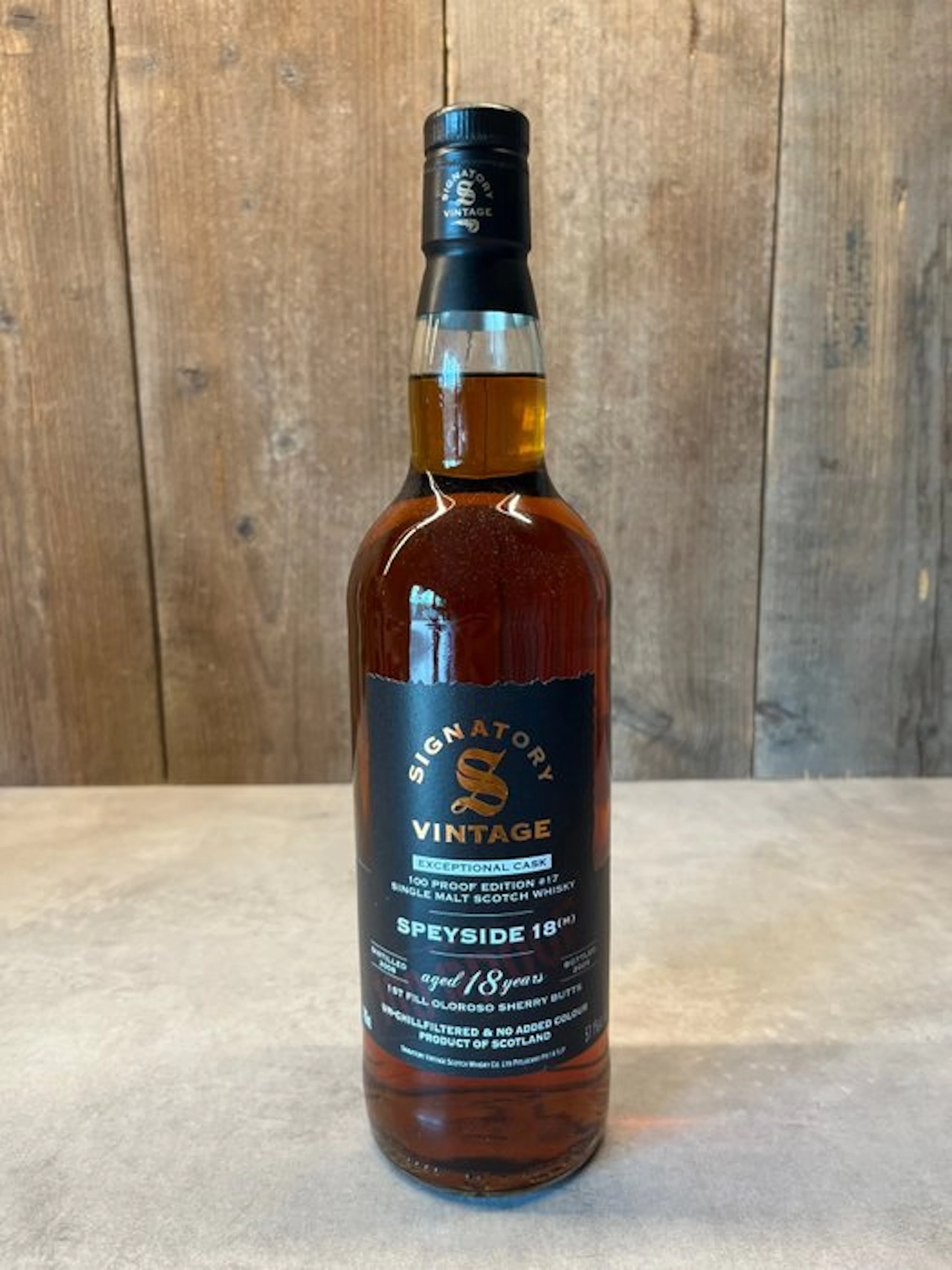Speyside 2008 18 years old Exceptional Cask 100 Proof...