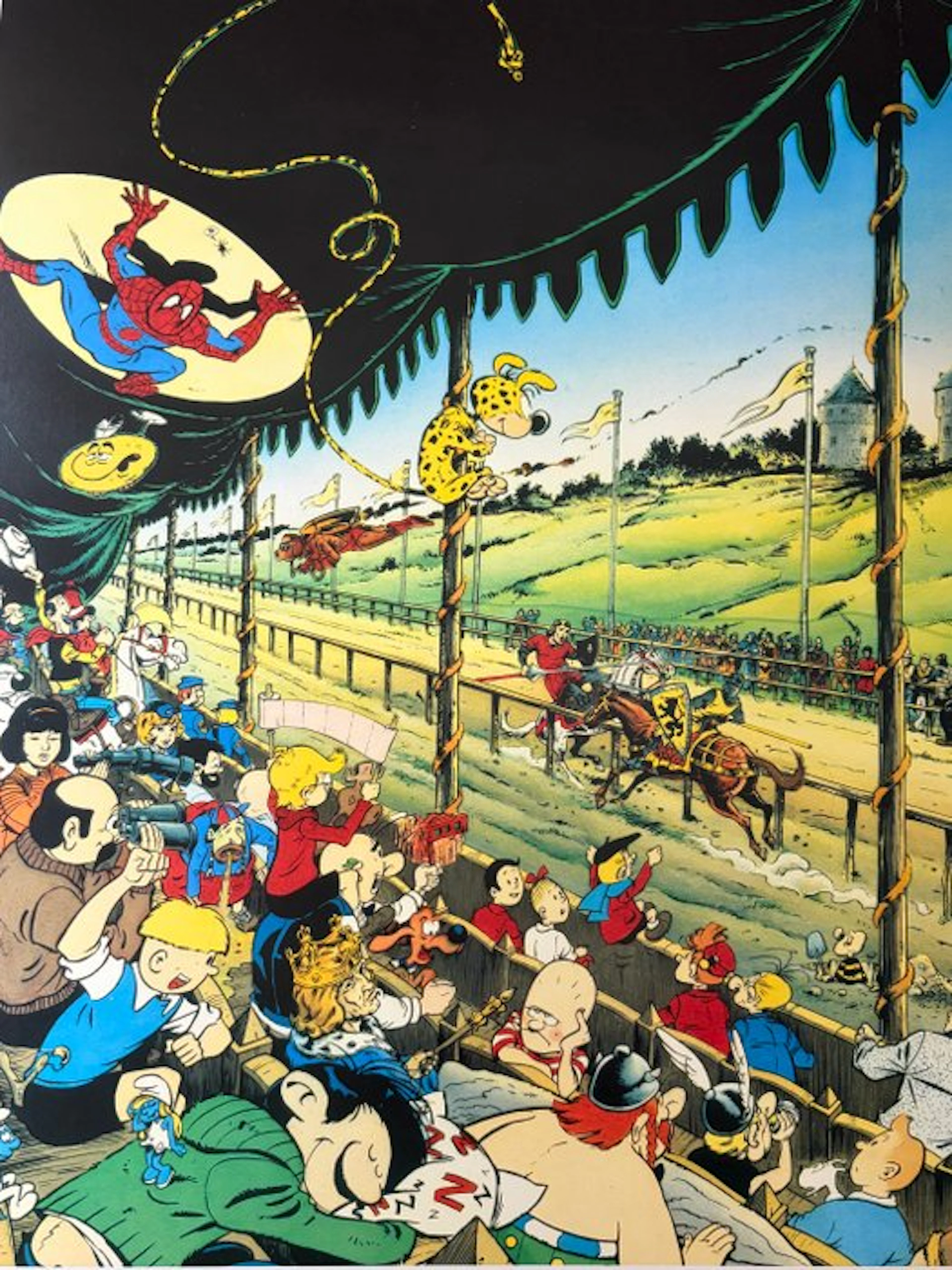 Hommage aux personnages de bande dessinée - La Joute - 1...