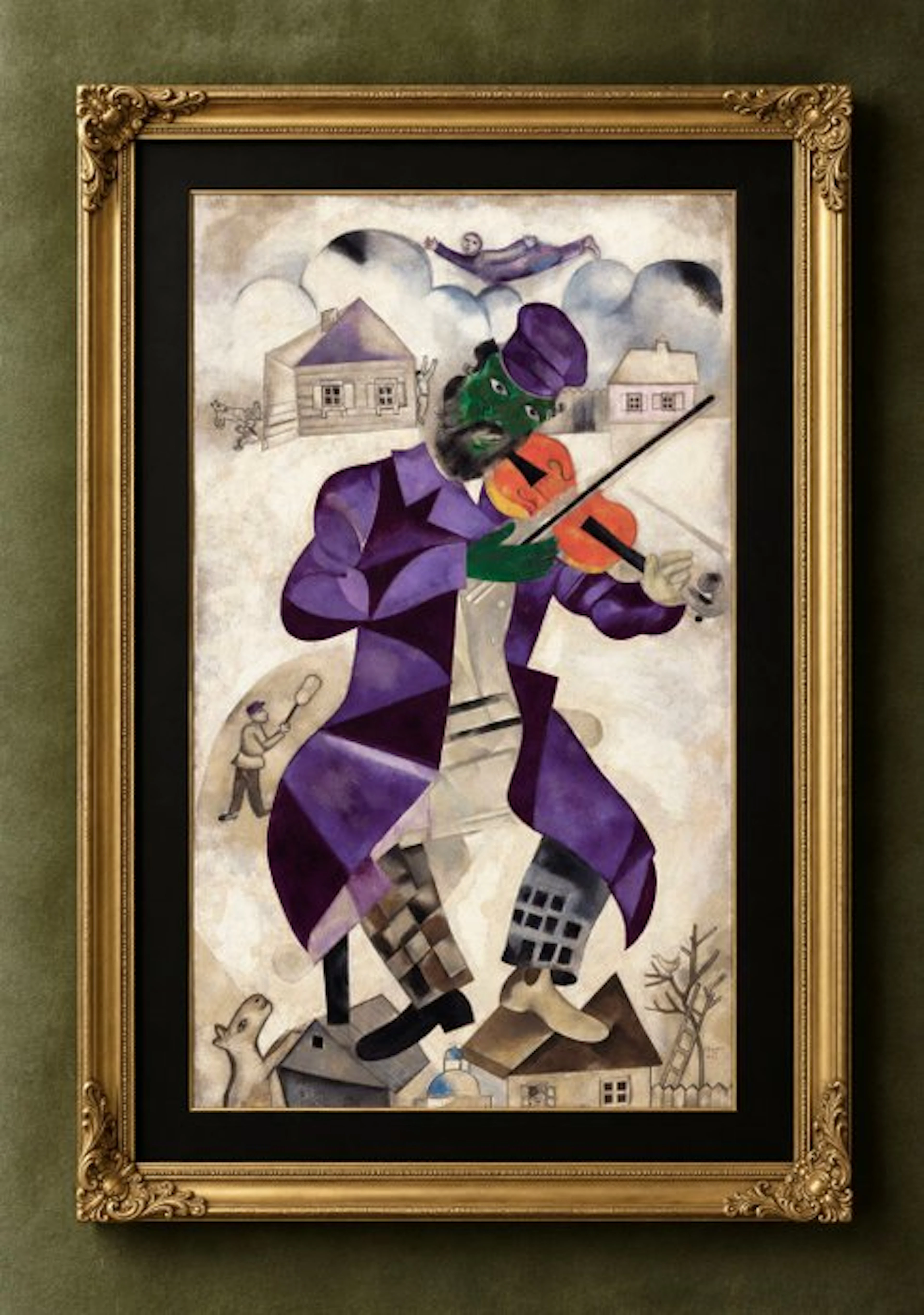 Marc Chagall (1887-1985) (after) - "Green Violinist, 1923"