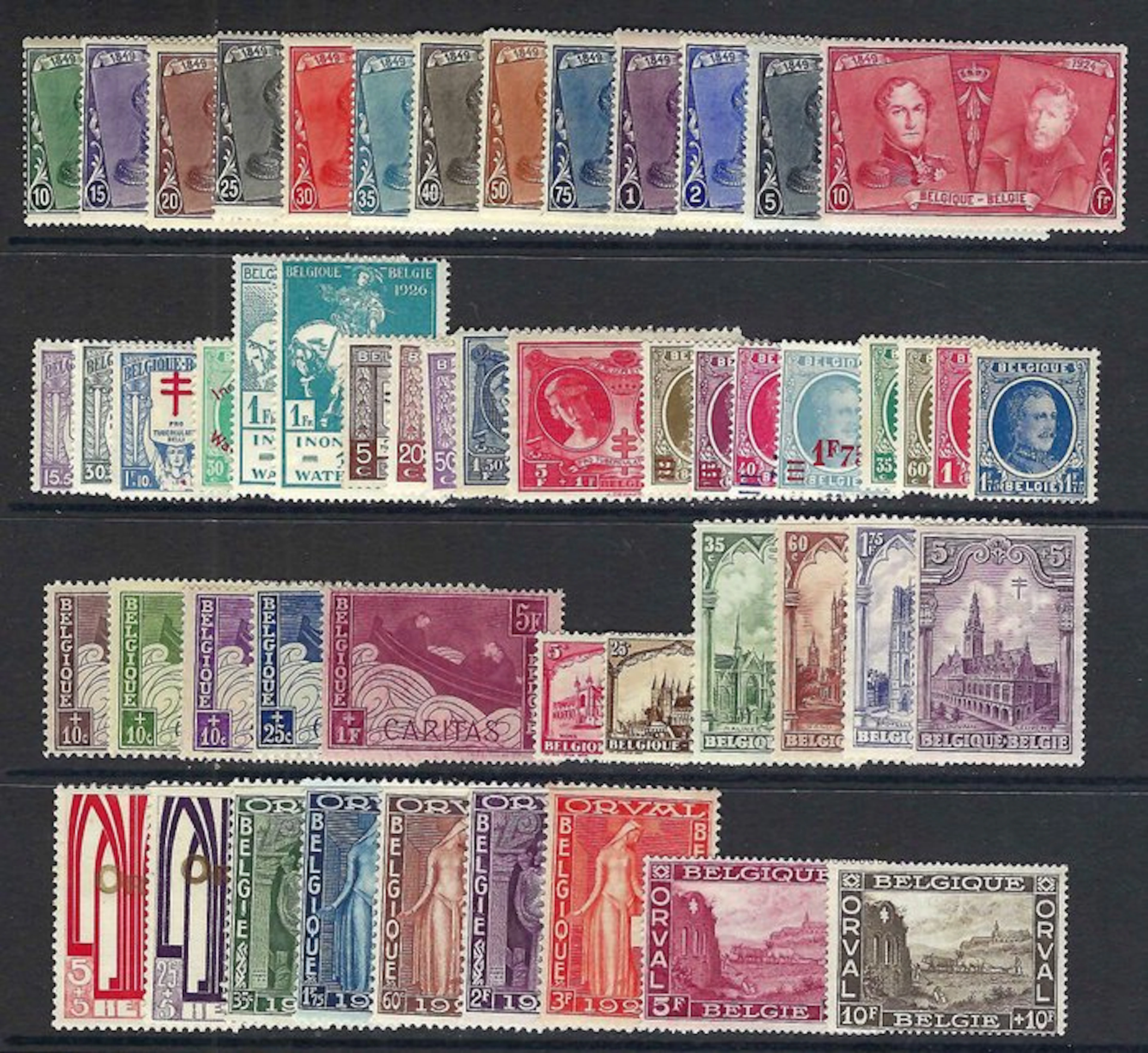 Belgium 1925/1928 - 4 complete volumes including "First...