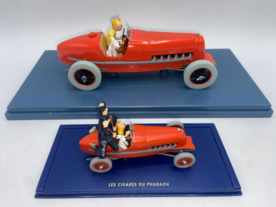 Atlas 1:24 - Model car (2) - Tintin – The Red Bolide « Cigars of the Pharaoh »