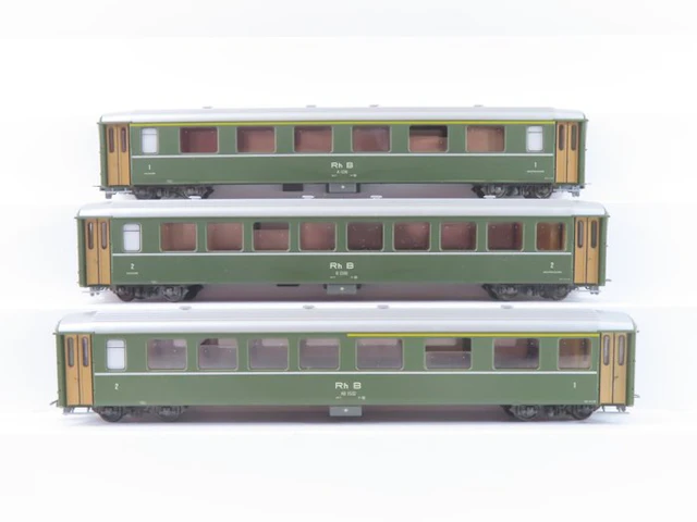 Bemo H0m - 7215 100 - Model train passenger carriage set...
