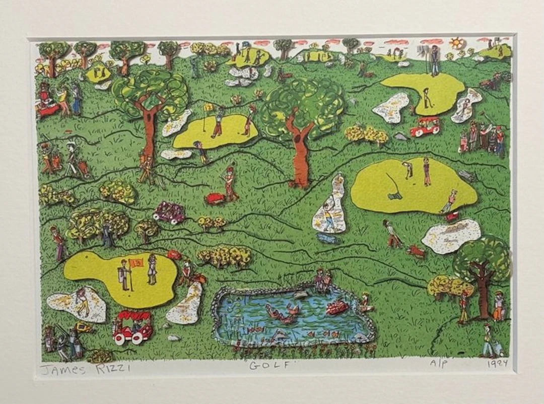 James Rizzi (1950-2011) - Golf