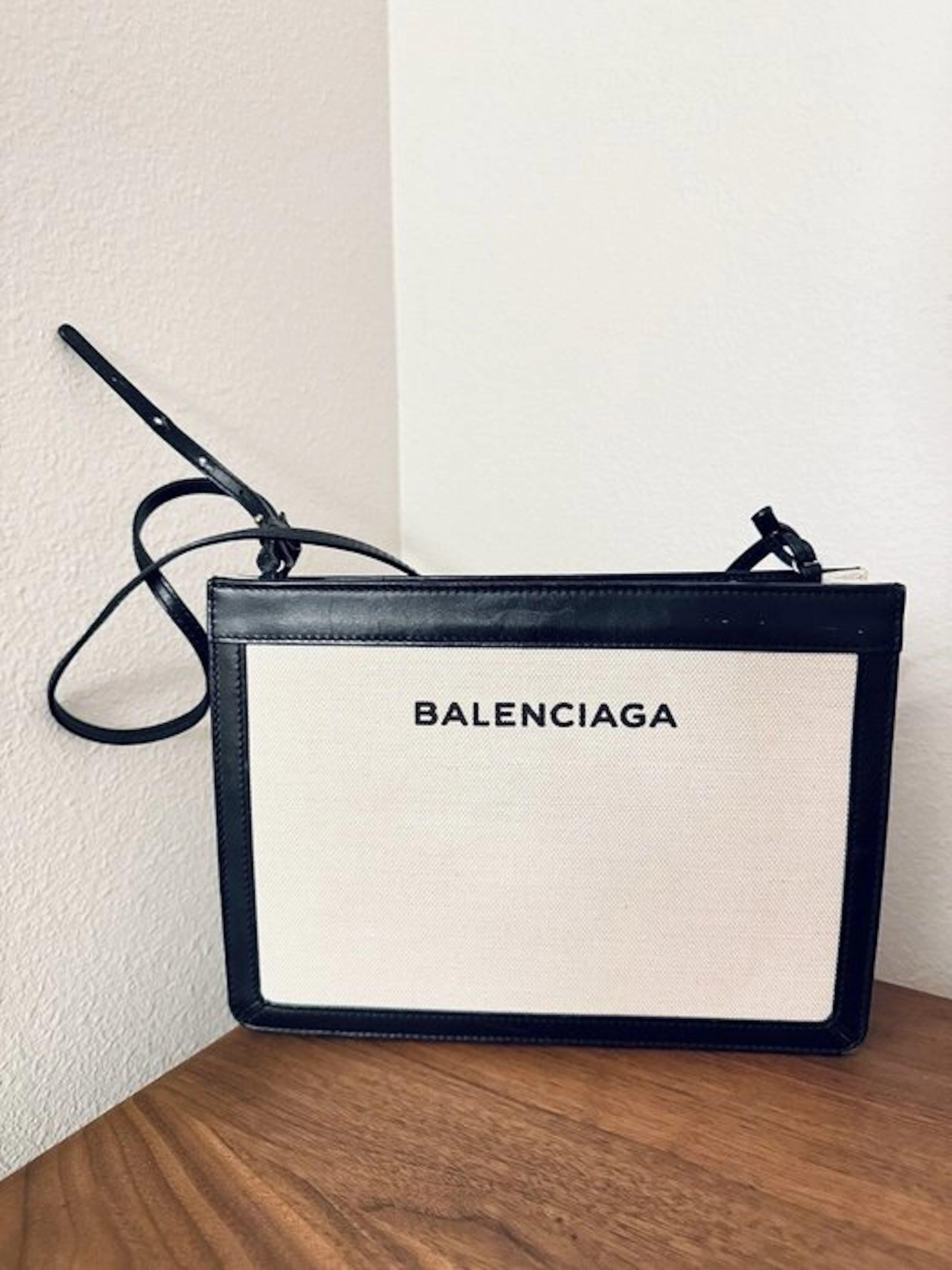 Balenciaga - Canvas Navy Pochette crossbody bag - Handbag