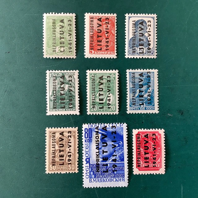 German Empire 1941 - Occupation of Lithuania: first issue - MNH/MH - Michel 1/9