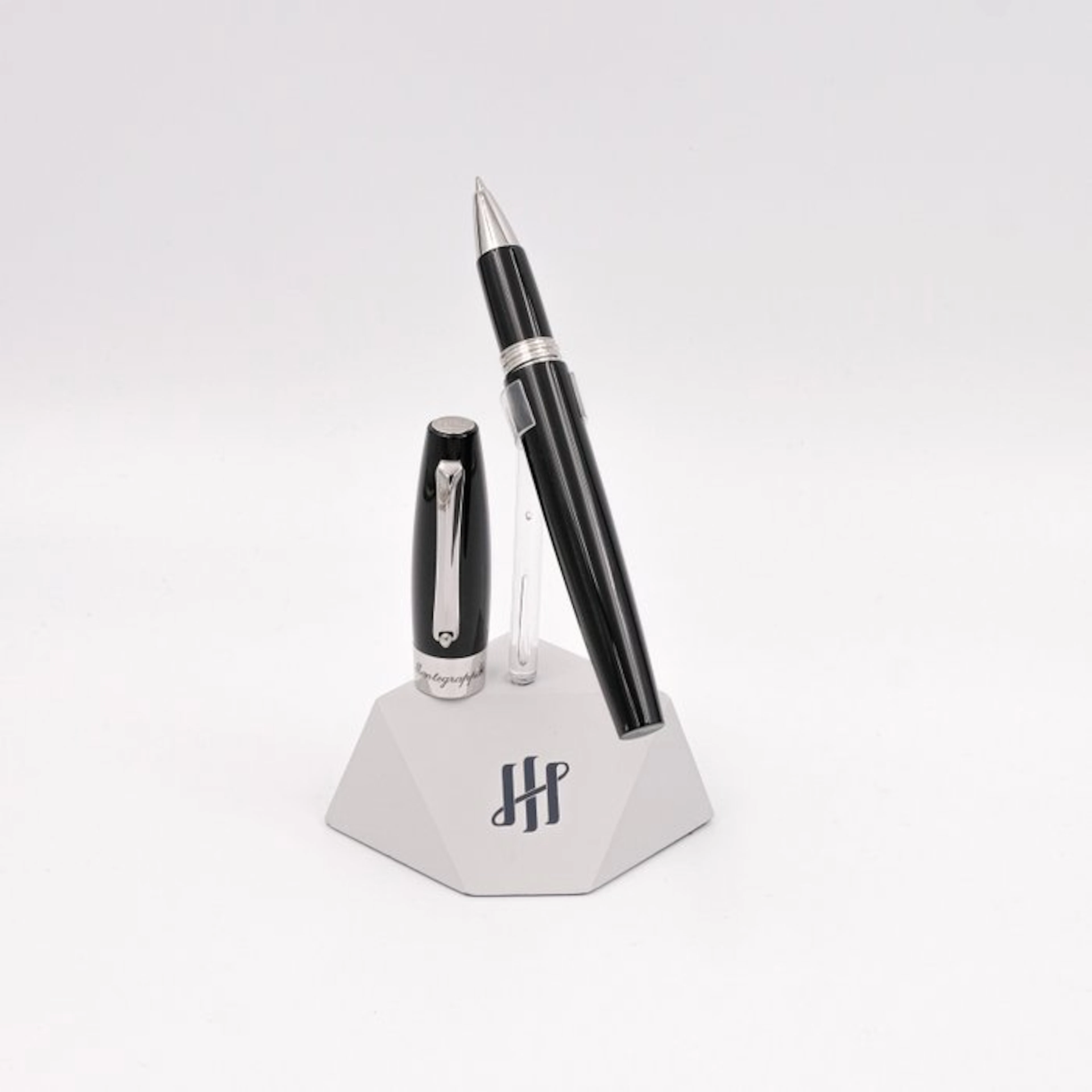 Montegrappa - Fortuna - Black - Palladium Trims (ISFORRPC_P) - Roller ball pen