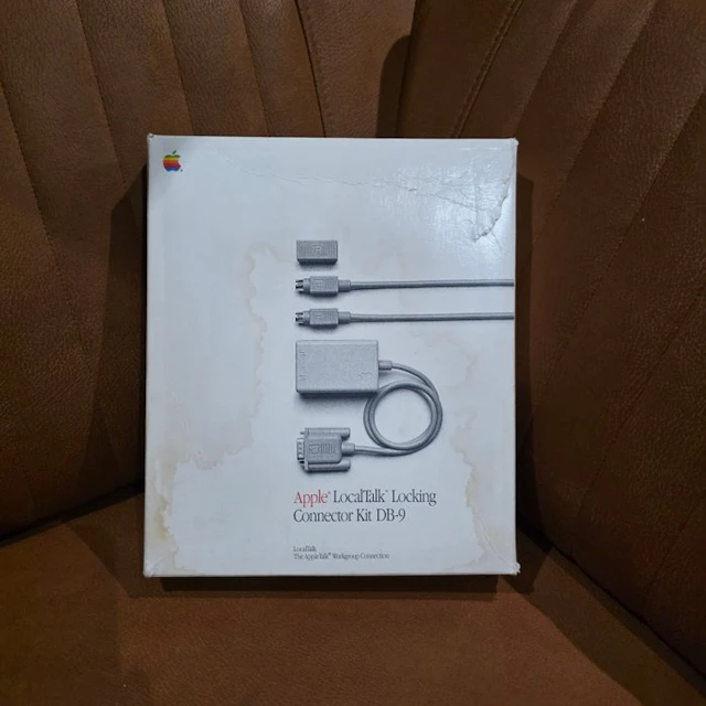 Vintage Apple LocalTalk Locking Connector Kit DB-9 – CIB...