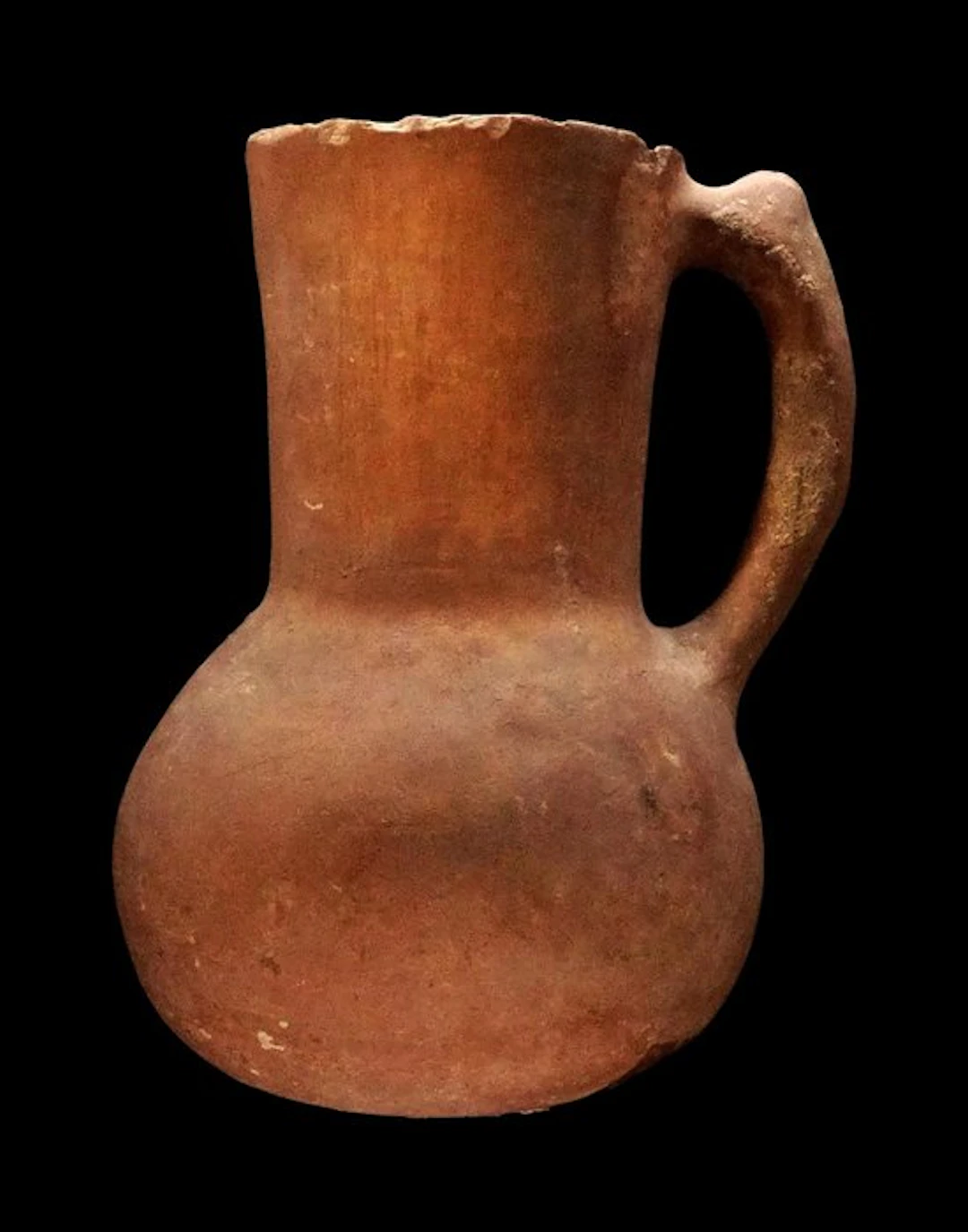 Amlash - Amlash tall vase with a ceramic handle - Bronze Age - 1200/800 BC.