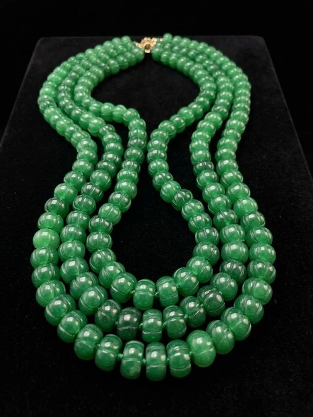 Emerald - 190 beads of beautiful emerald - Necklace
