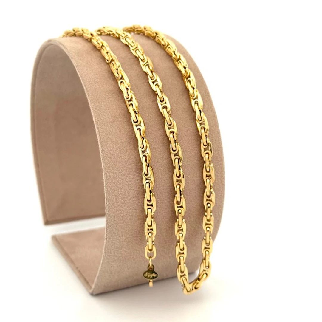 Necklace - 18 kt. Yellow gold - Byzantine - 50 cm