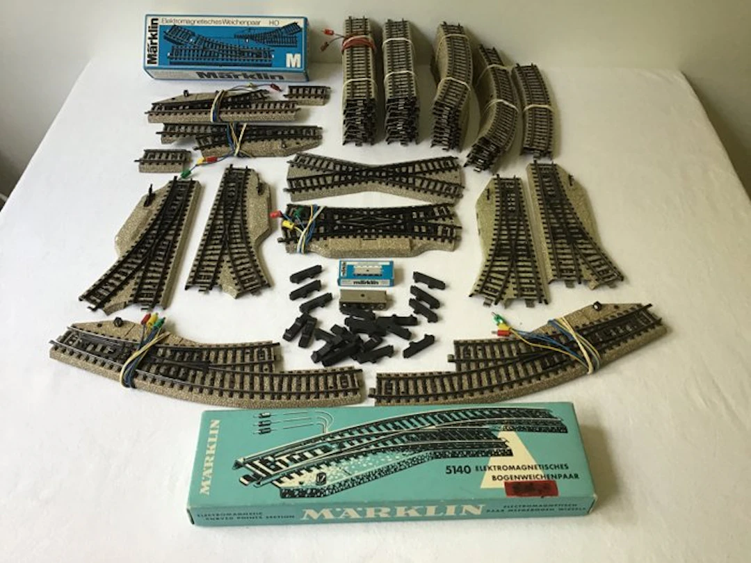 Märklin H0 - 5100/5120/5114/5138/5140 - Model train tracks (80)