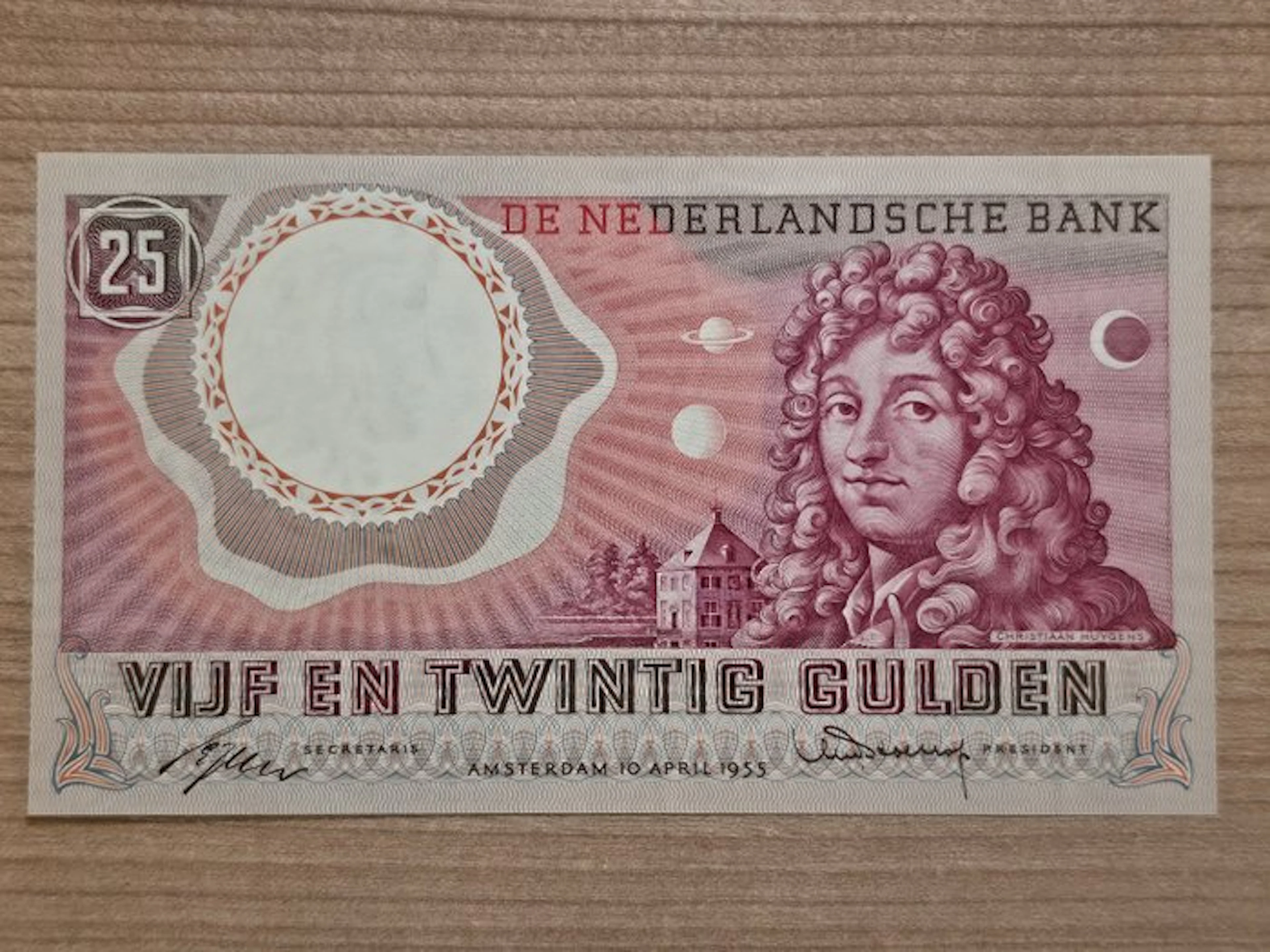 Netherlands. - 25 Gulden 1955 (Christiaan Huygens) - PL68.B (No reserve price)
