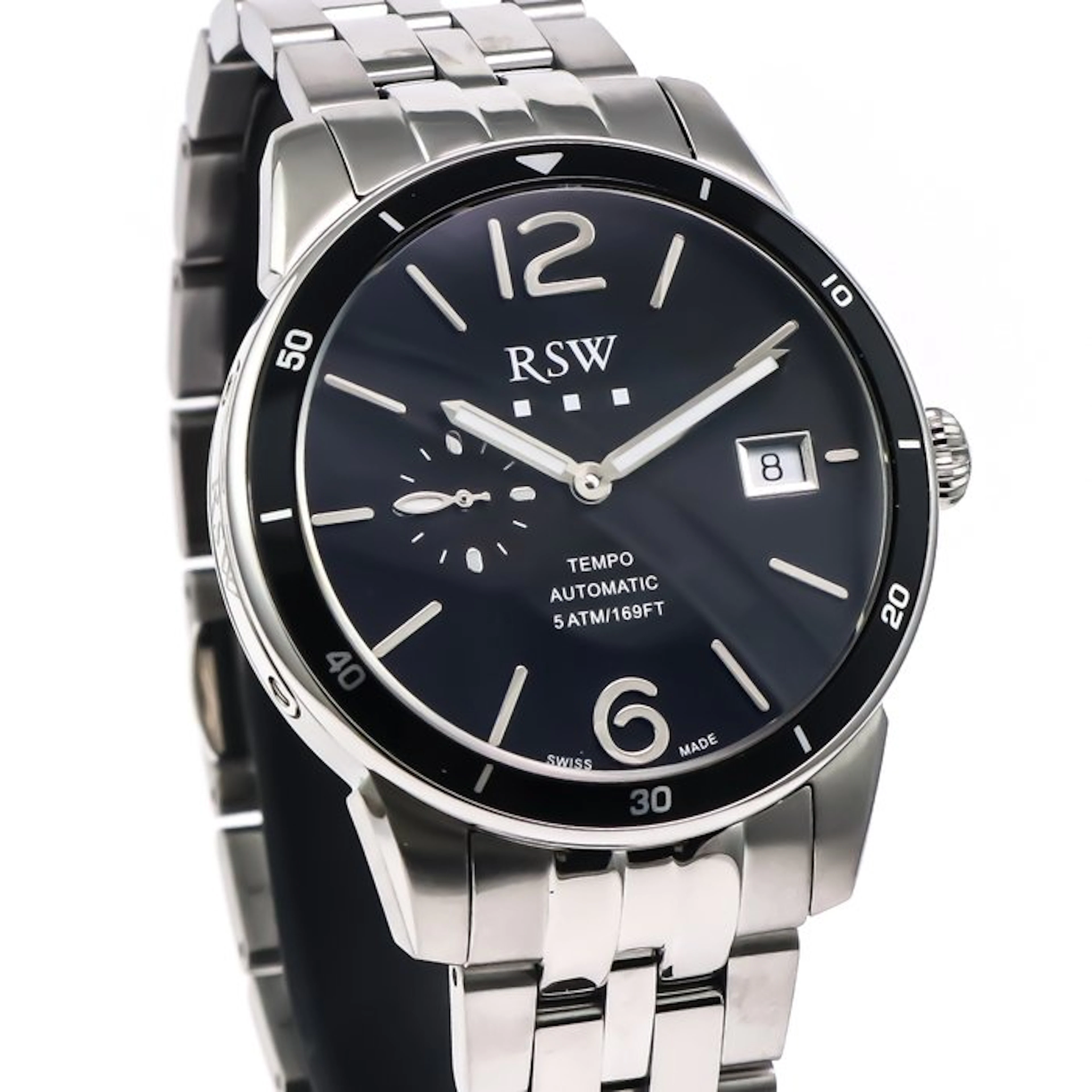 RSW - Tempo Automatic Swiss Watch - RSWA157-SS-3 - No...