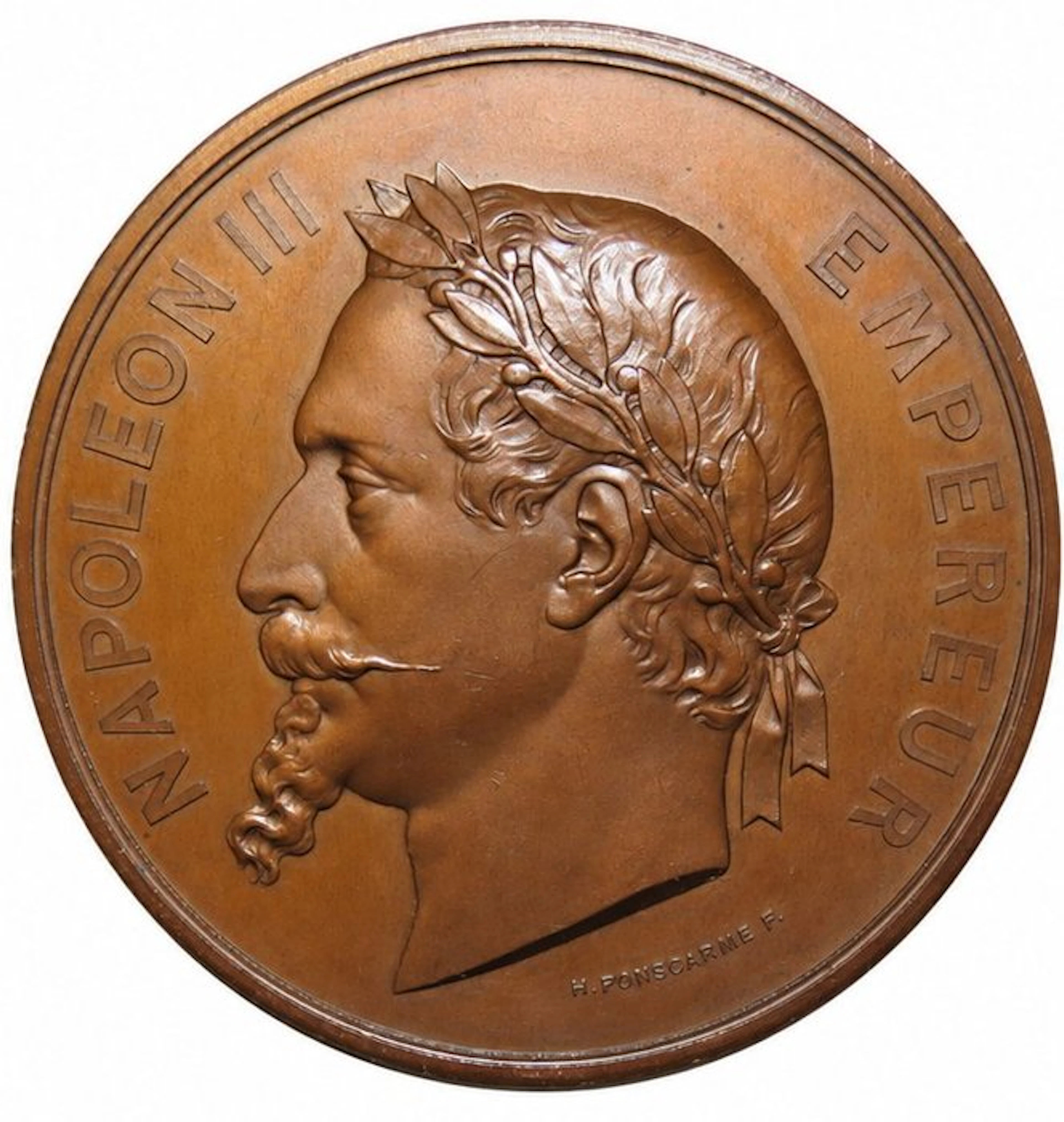 France. Médaille en bronze "Napoléon III