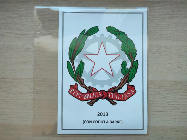 Italian Republic 2013 - Complete 2013 year with barcodes on Leuchtturm sheets