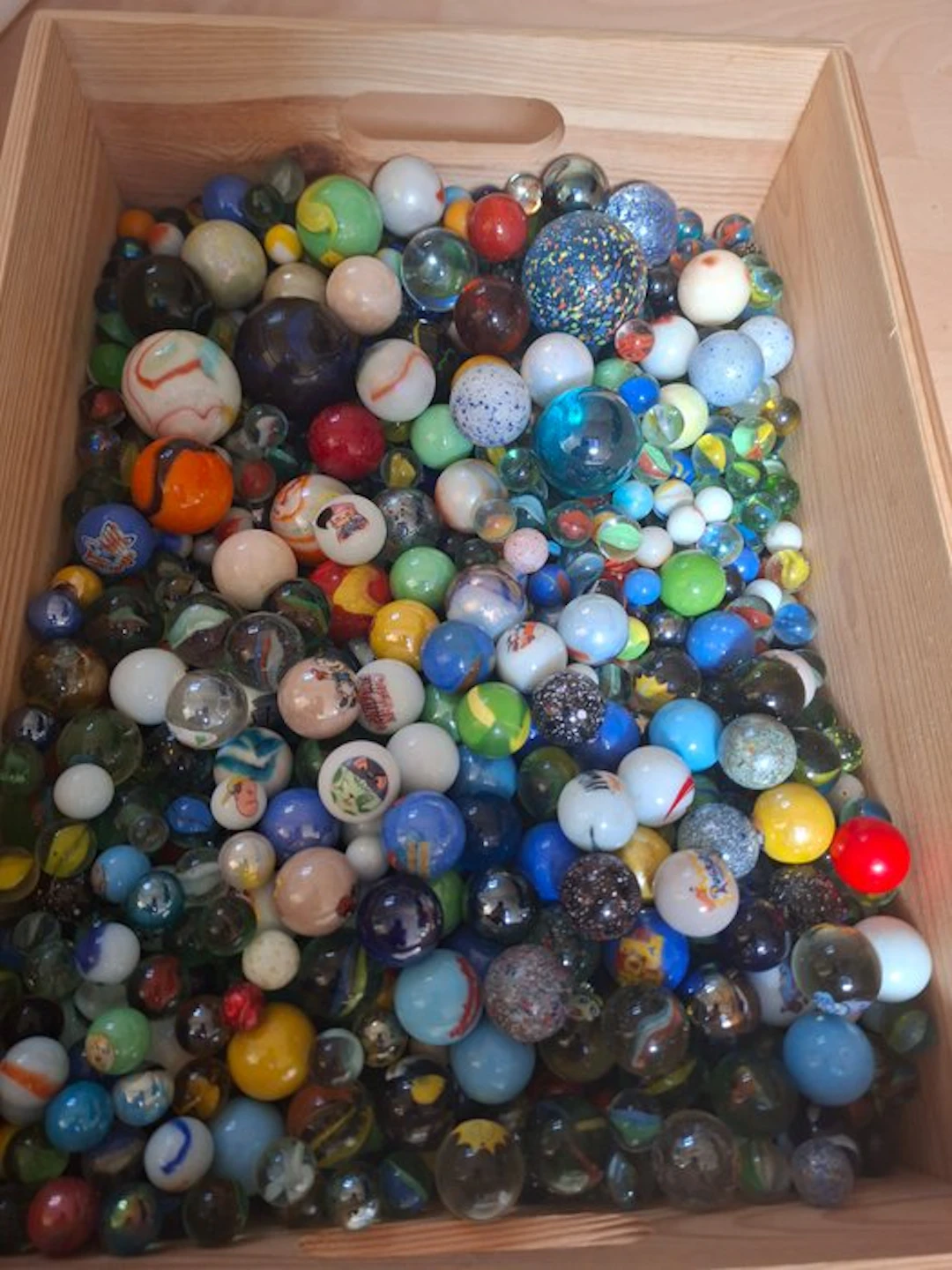 Marble - Marbles 9.2 kg. Glazen Knikkers / Marbles - 1970-1980 - Europe