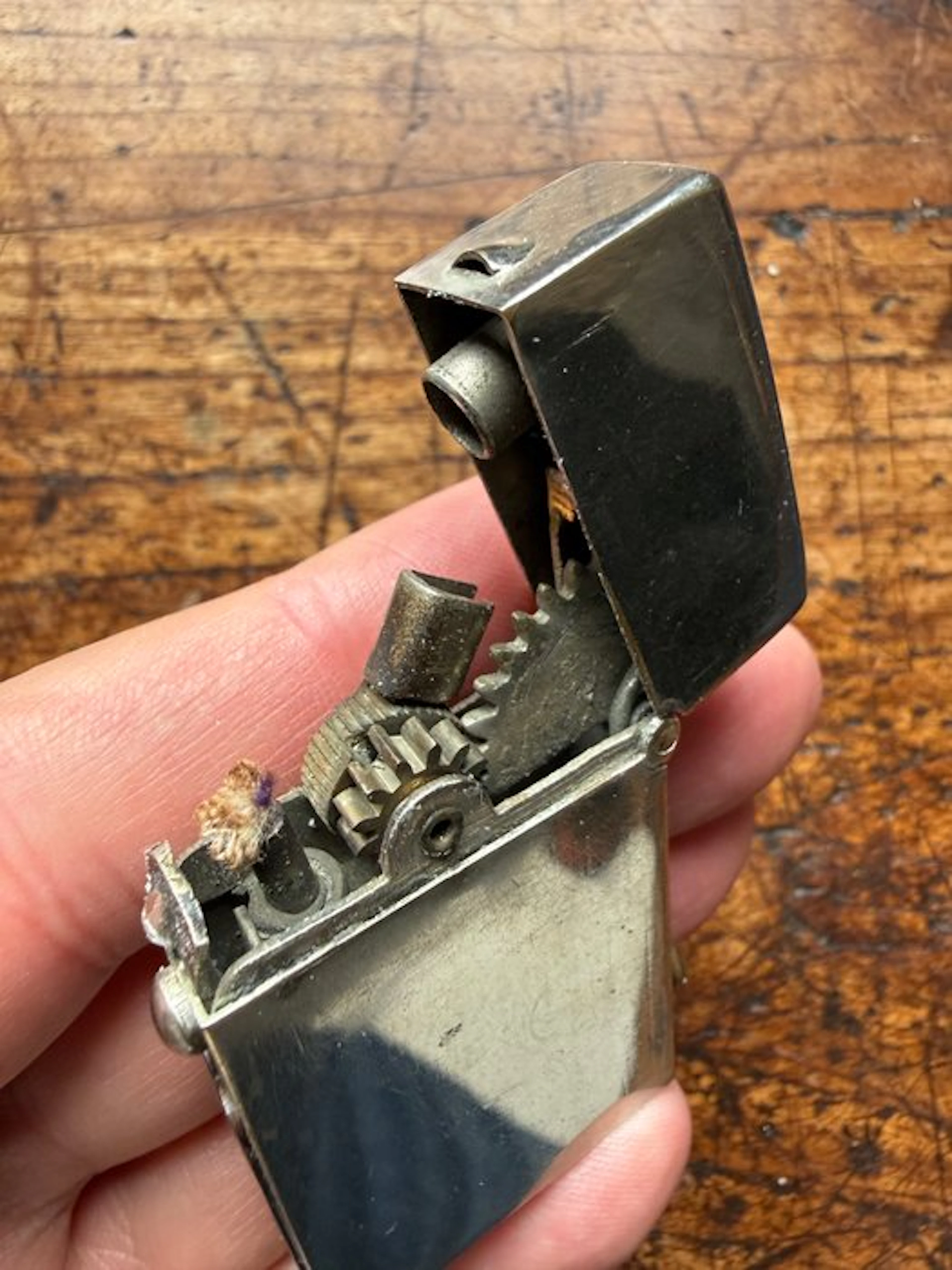 Imperator like - No reserve price - Pocket lighter - Steel (stainless)