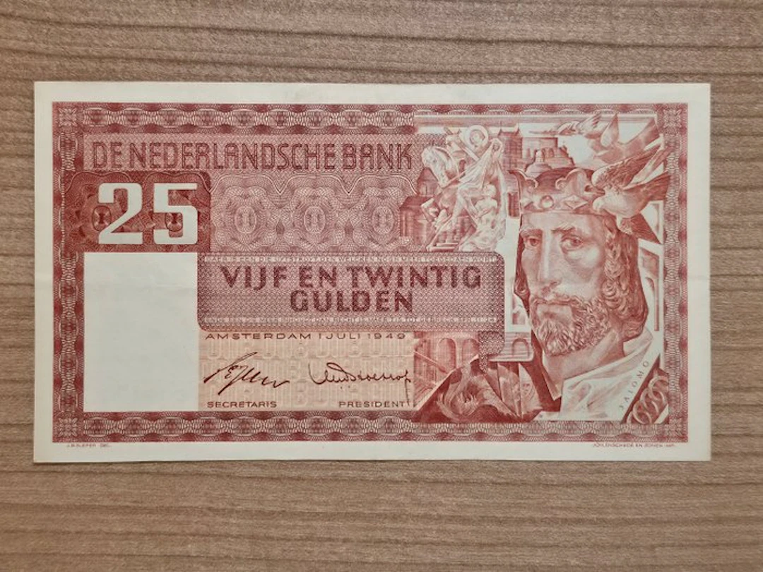 Netherlands. - 25 Gulden 1949 (King Solomon) - PL67.A (No reserve price)