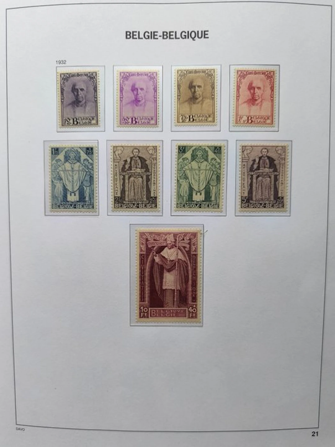 Belgium 1932/1932 - Cardinal Mercier - Kardinaal Mercier...