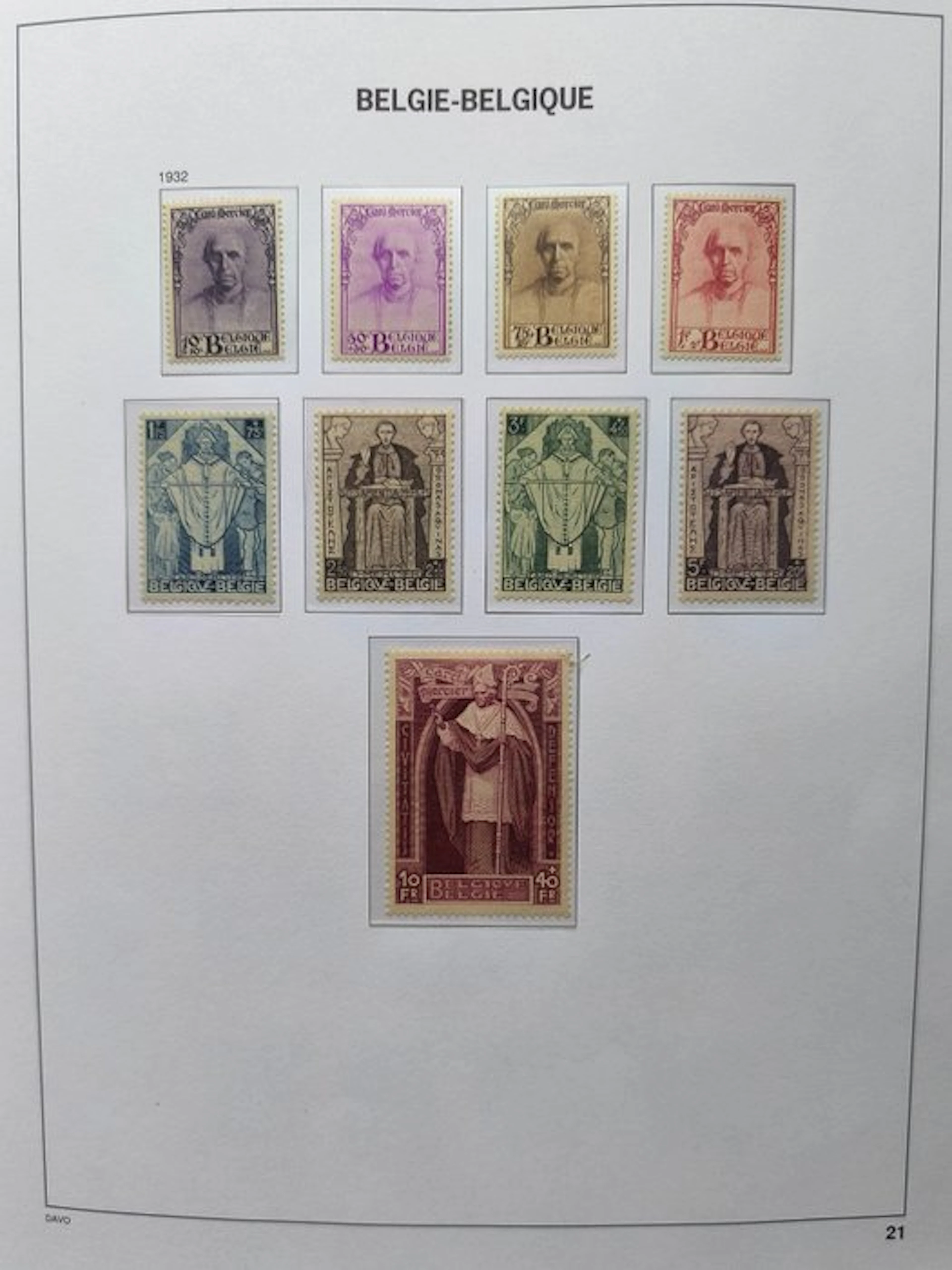 Belgium 1932/1932 - Cardinal Mercier - Kardinaal Mercier...