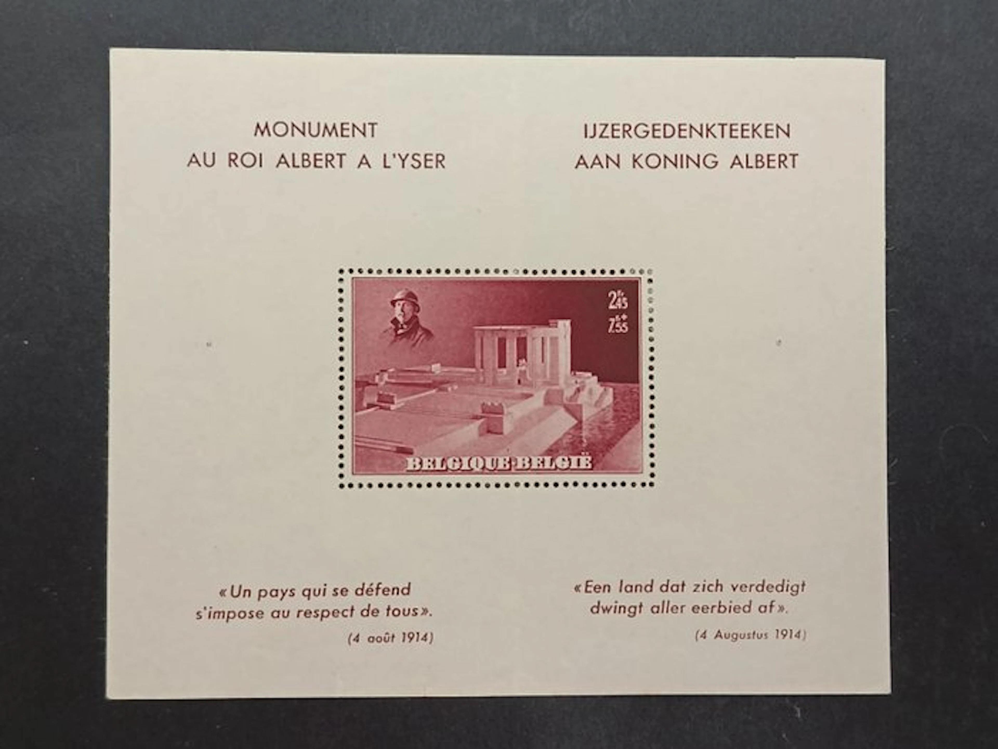 Belgium - Block 8v and Tr 128-34