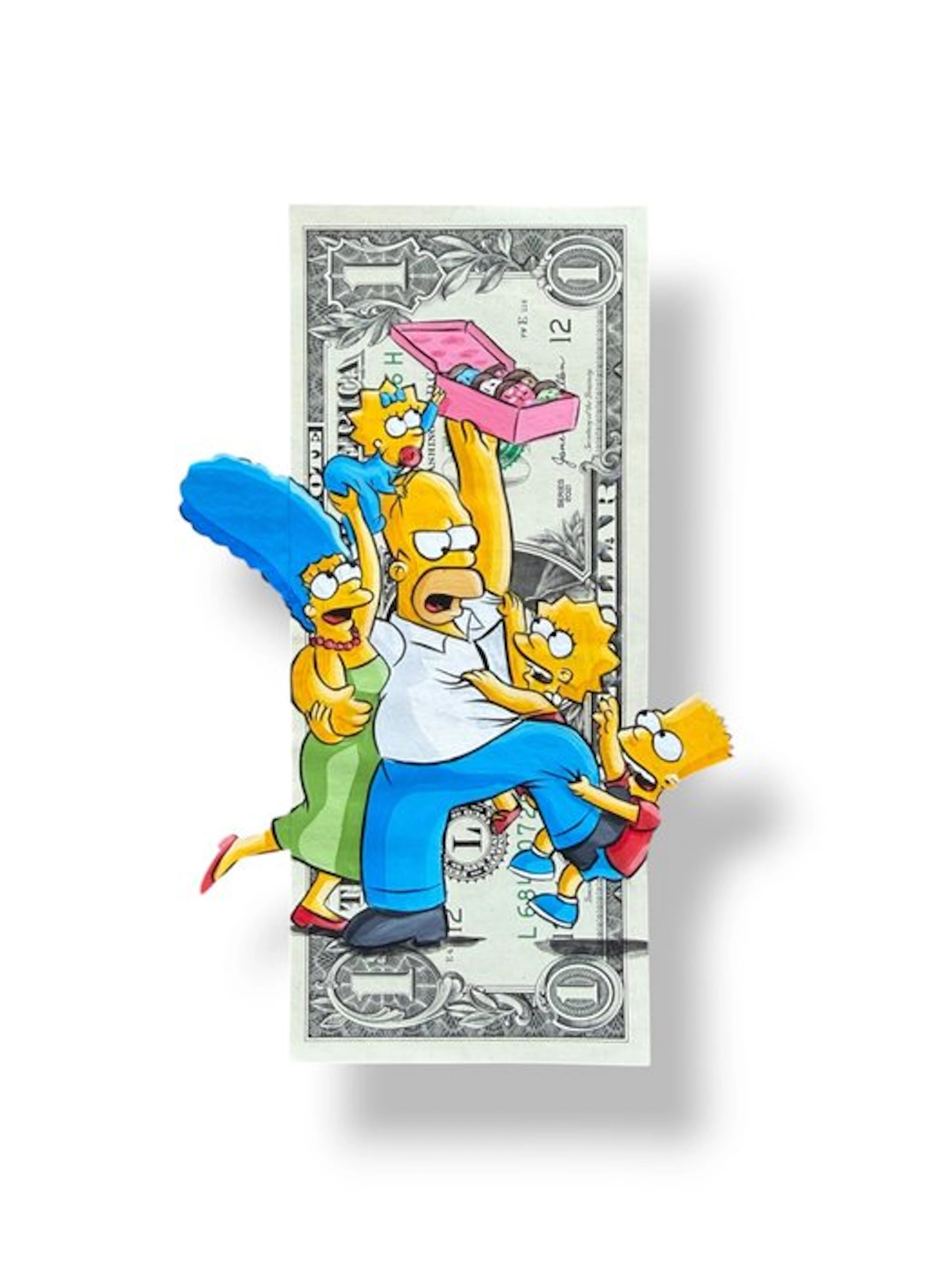 Alan Stefanov (1999) - "Donut Rush" 1 dollar bill - NO Reserve