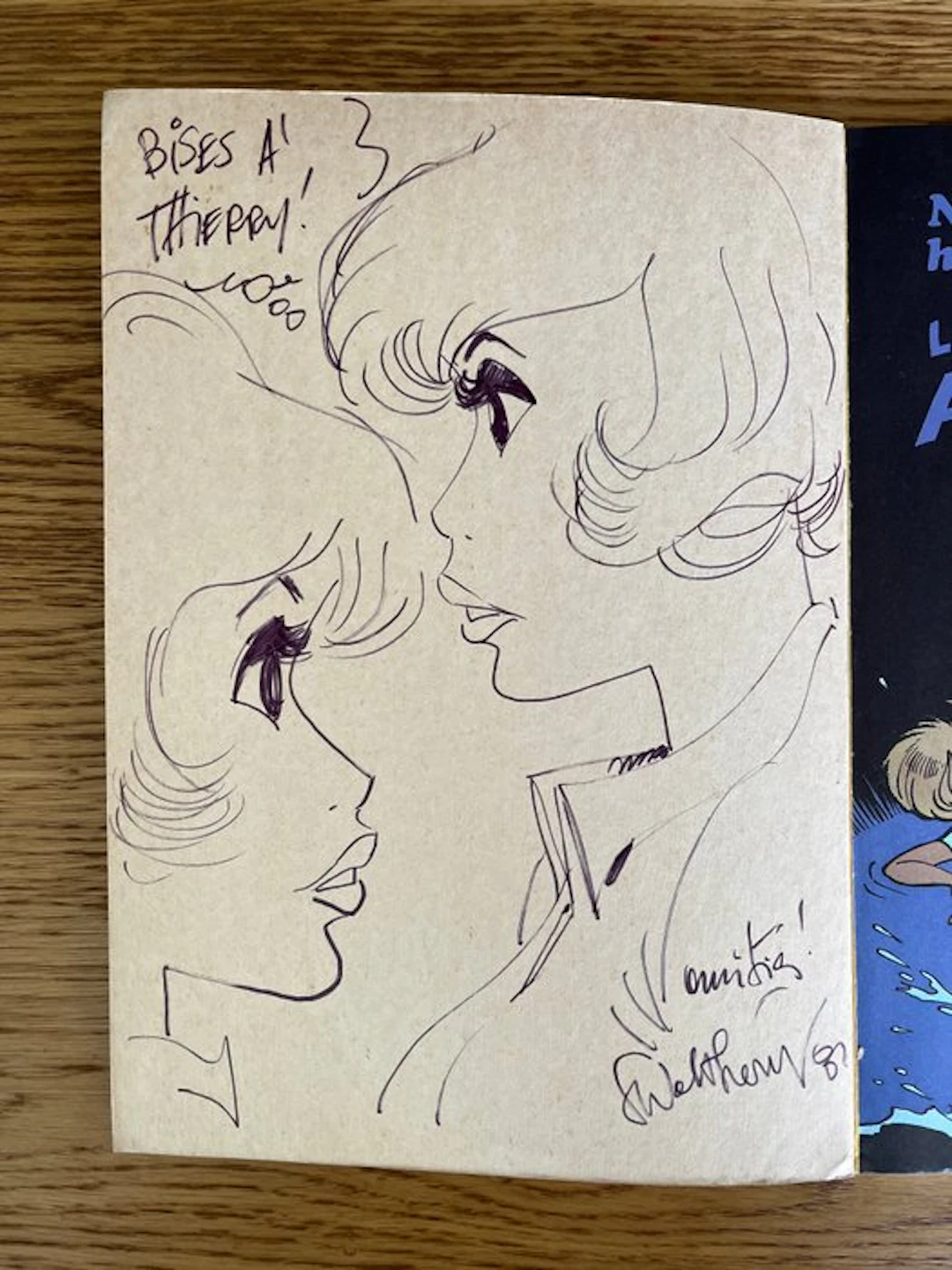Natacha T6 + dédicace - B - 1 Album - Reprint - 1981