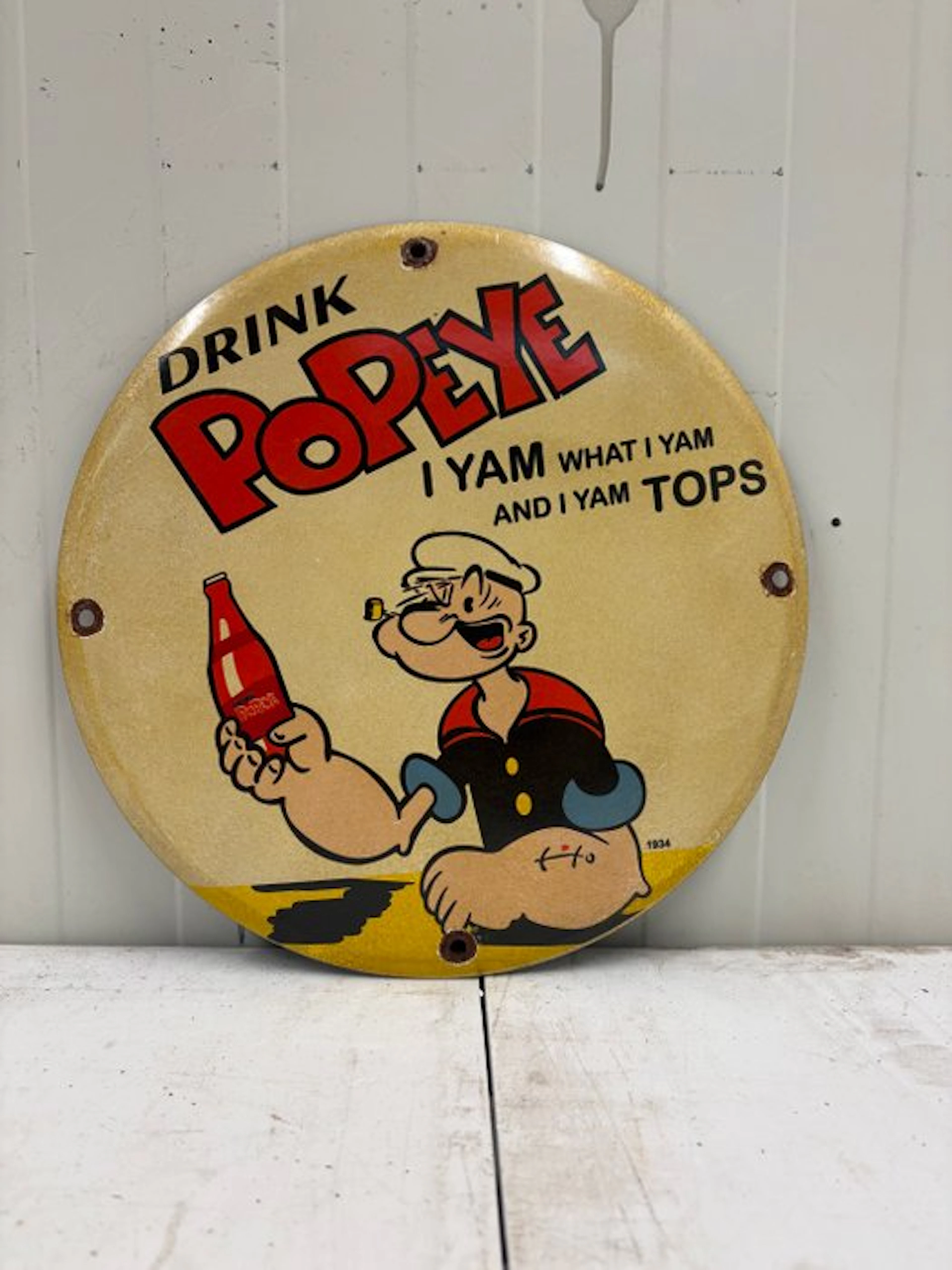 Popeye – Drink Popeye – Klassiek Cartoon Emaille...