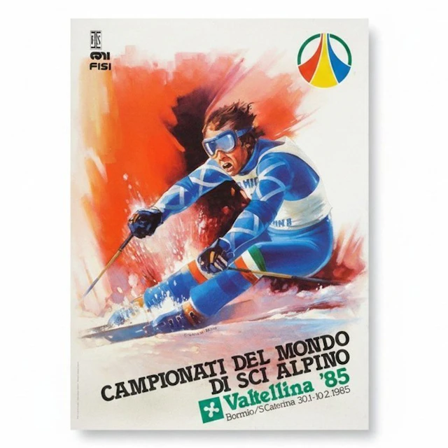 Elvio Mainardi - Manifesto Ufficiale FISI/FIS "Campionati...