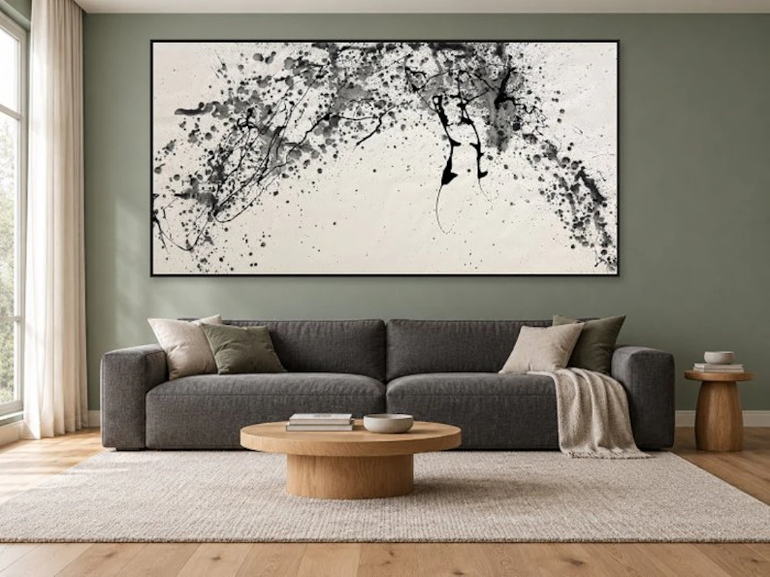 Laura Pinchete - Splash en blanco y negro. XXXL