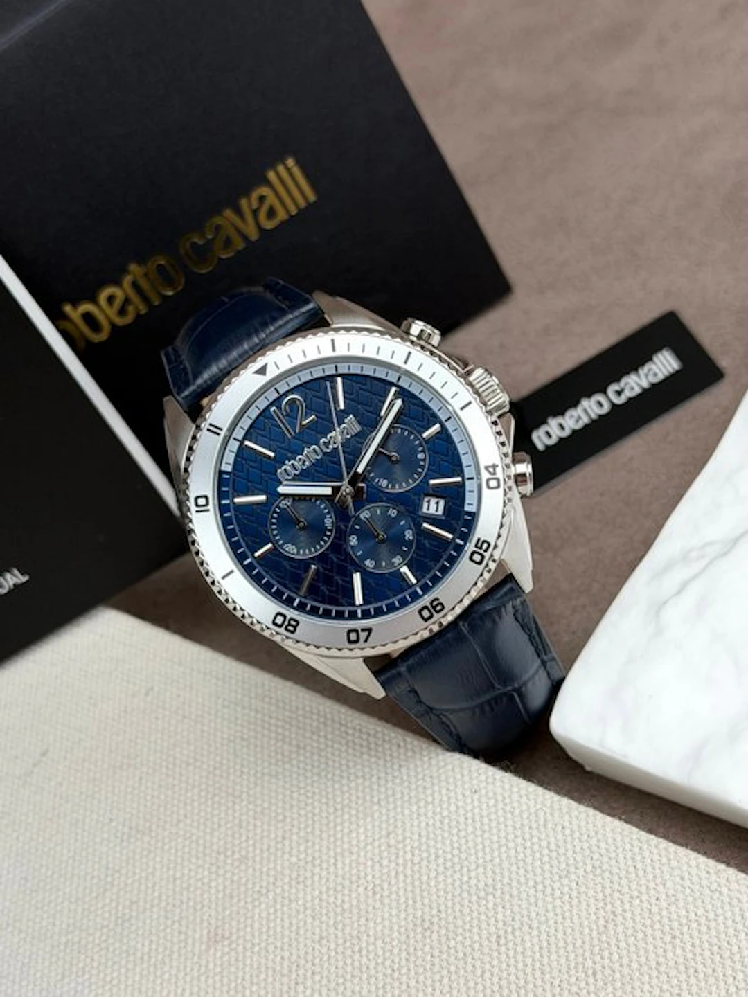 Roberto Cavalli - Chronograph Date Blue - No reserve price - RC5G099L0125 - Men