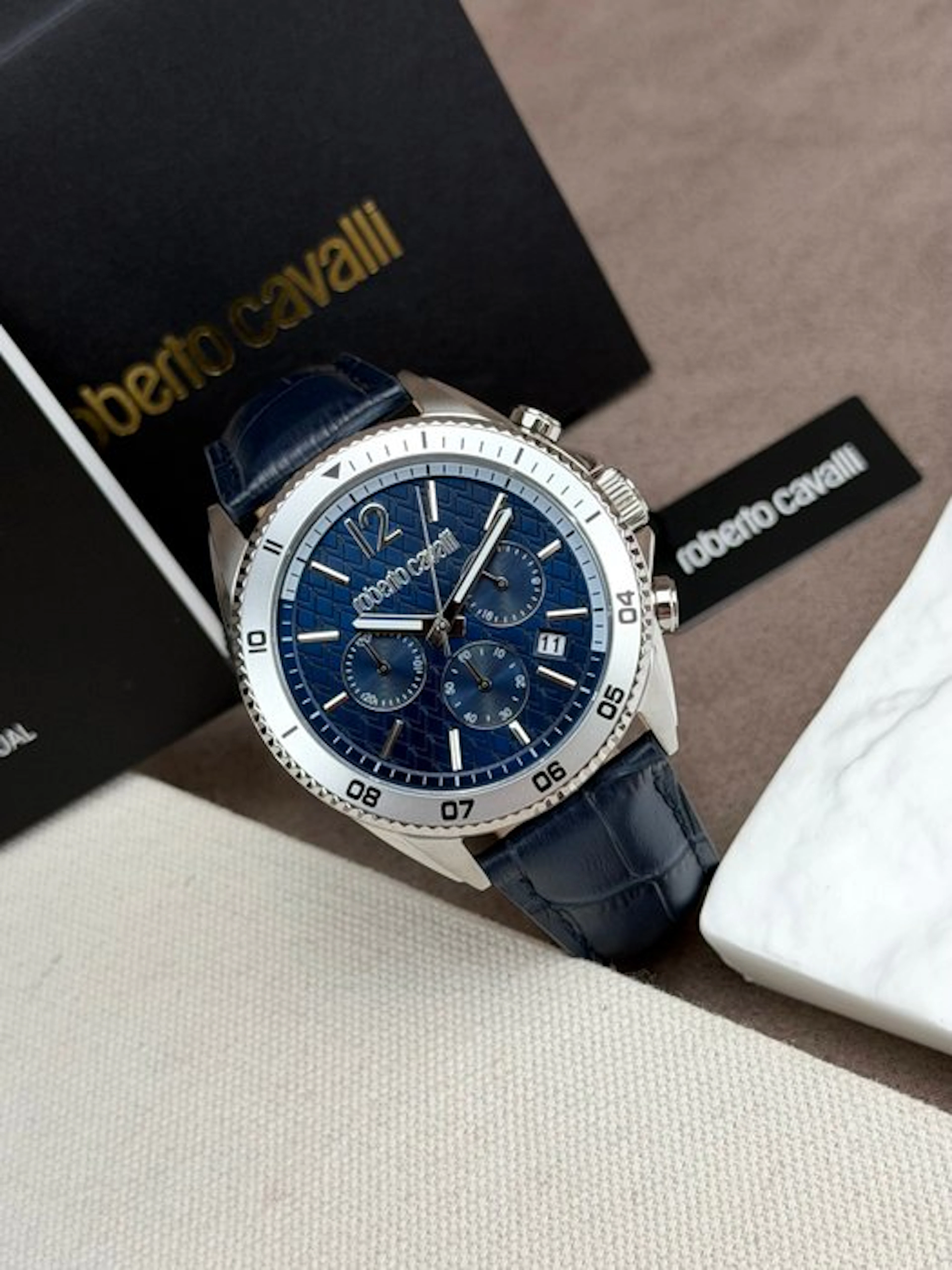 Roberto Cavalli - Chronograph Date Blue - No reserve price - RC5G099L0125 - Men