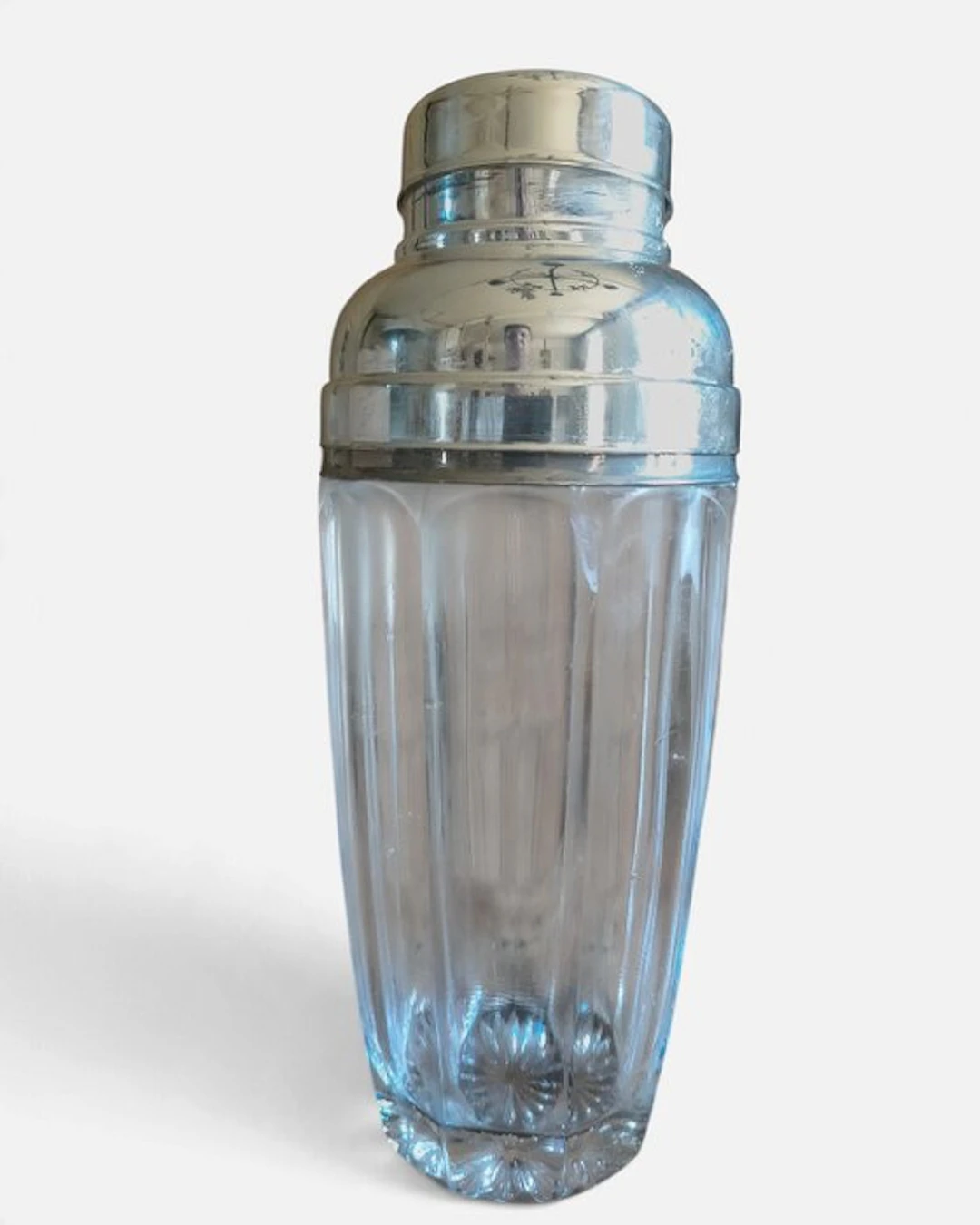 Cocktail shaker - cobbler - Crystal - shaker art déco
