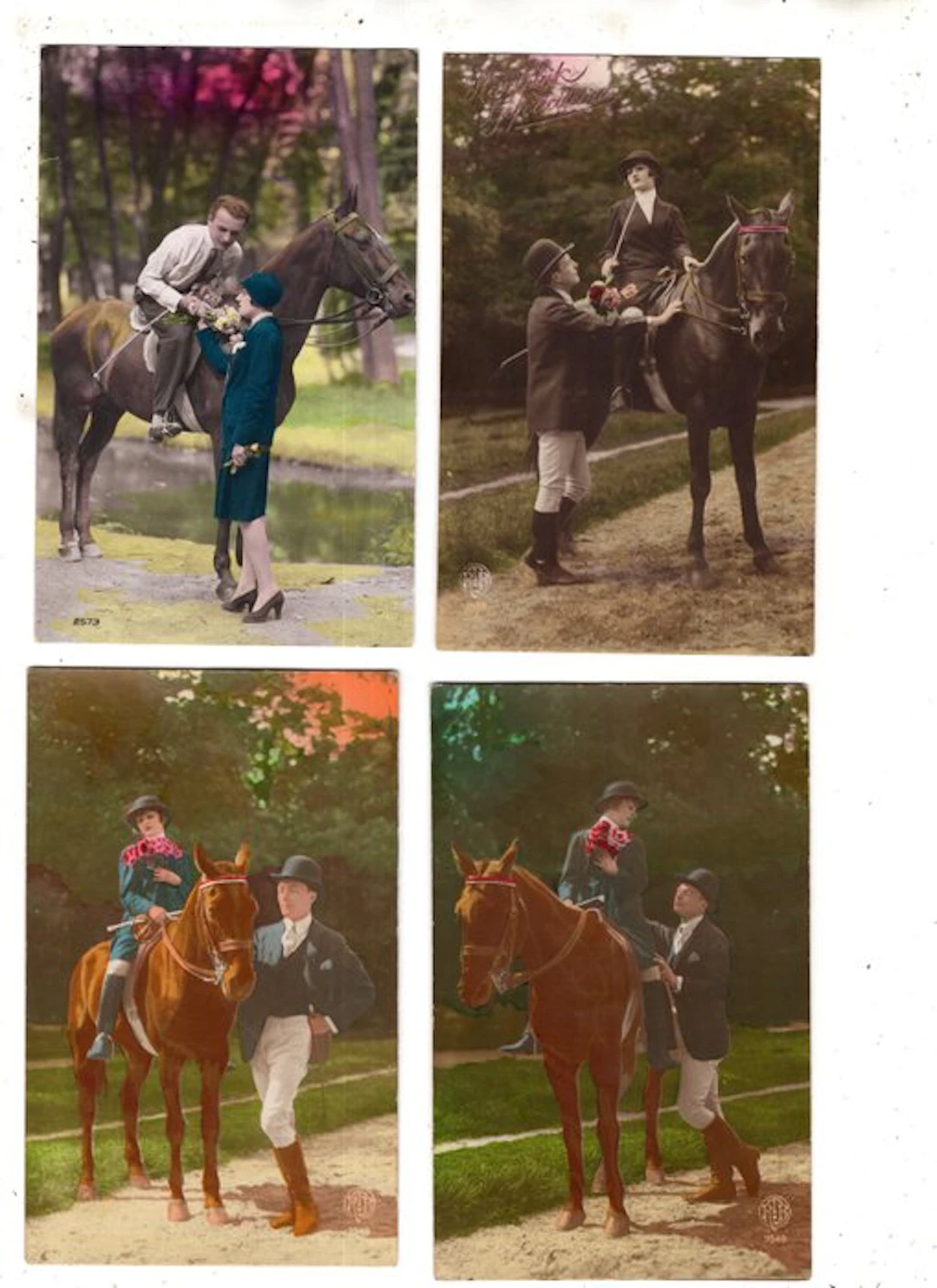 Collection: Horses with Ladies — Romance 1915-1933 - Postcard (109) - 1900-1935