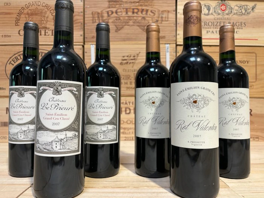 2007 x 3 Château le Prieuré & x 3 Château Rol Valentin...