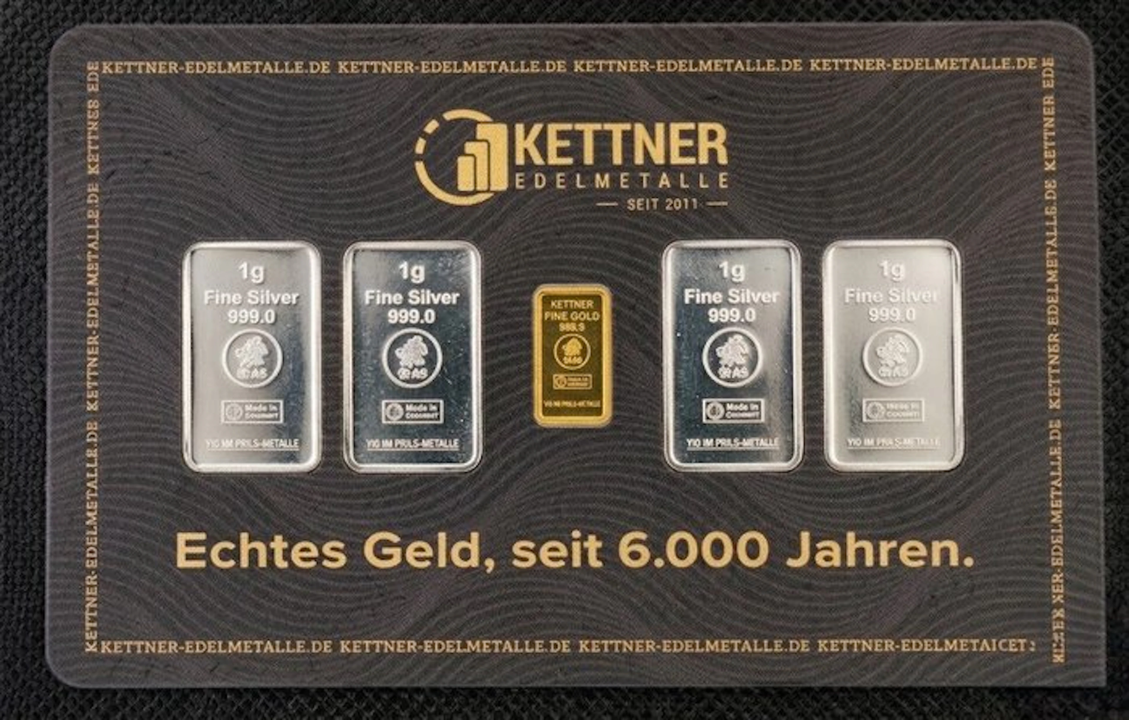 1/200 Ounce Gold and 4 grams - Silver .999 - Heimerle + Meule