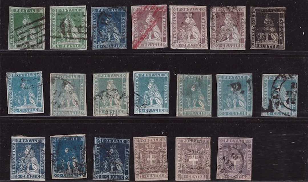 Italian Ancient States - Tuscany 1851/1857 - Selection of...